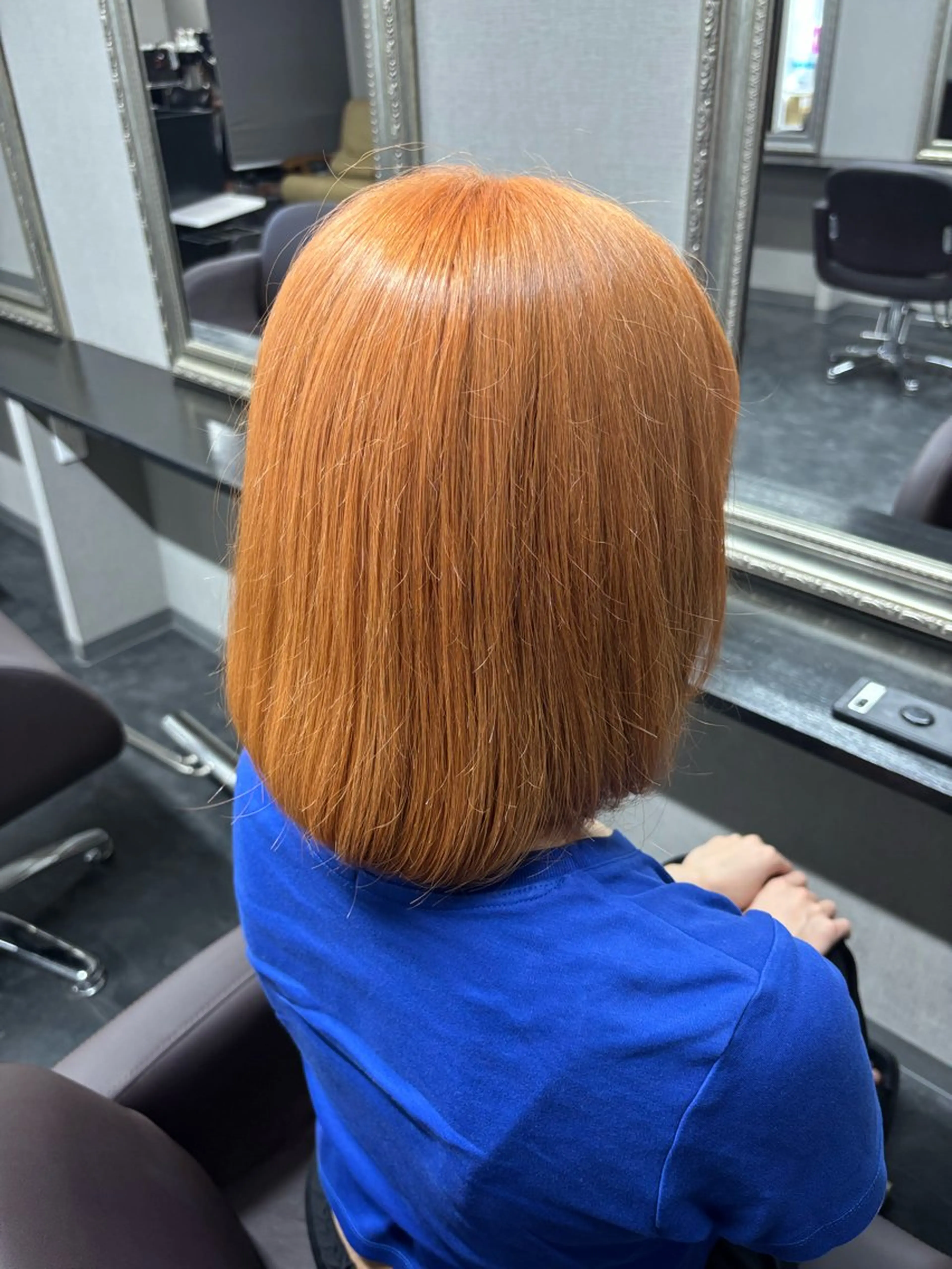 ミディアム カラー パーマ ヘアアレンジ メンズ キッズ ミディアムパーマ メンズブリーチ センターパート カルマパーマ マッシュ 🫧Selene SHOGO🫧のヘアスタイル