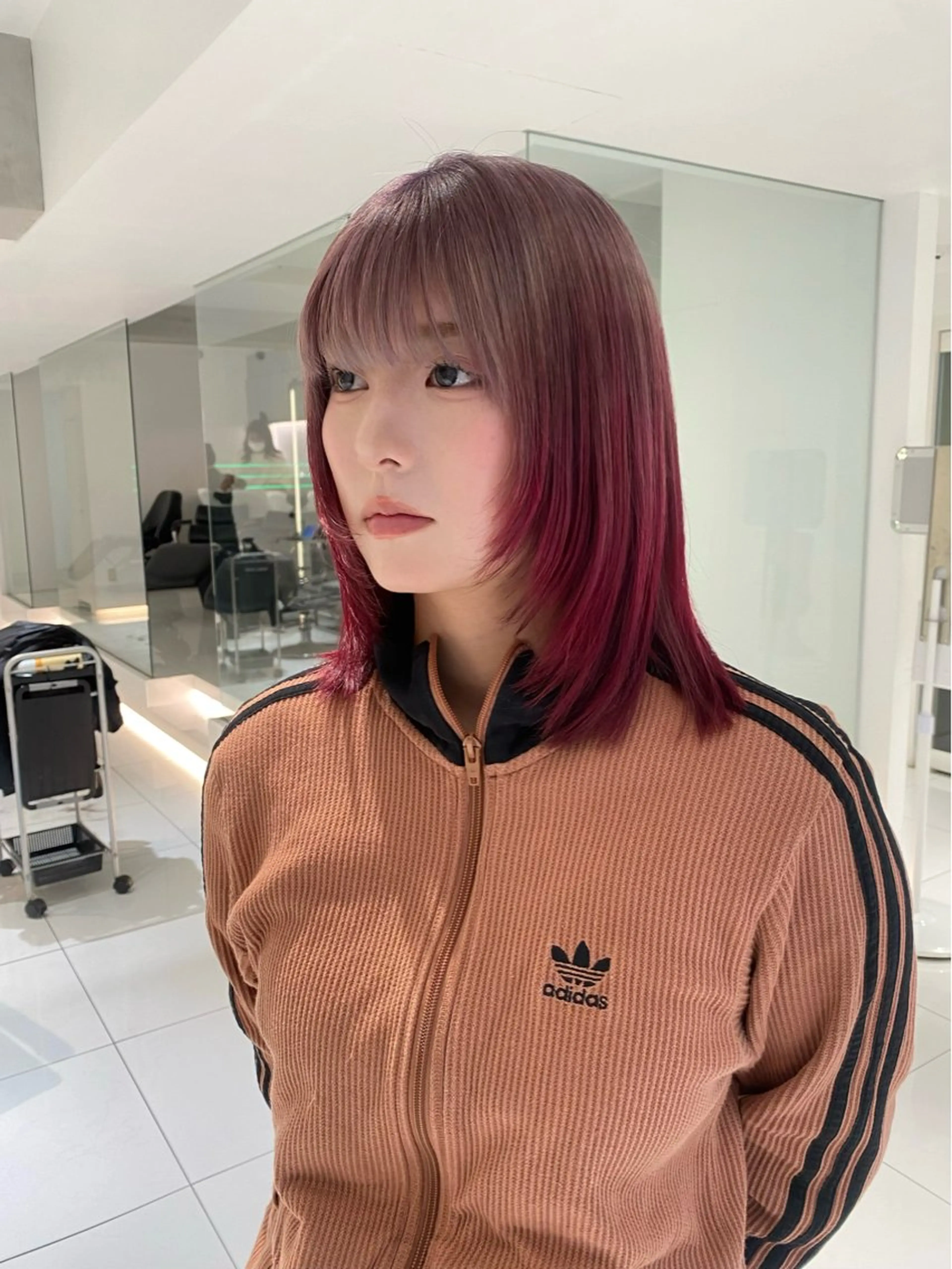 ミディアム カラー グラデーションカラー ヘアカラー keen 立川のヘアスタイル