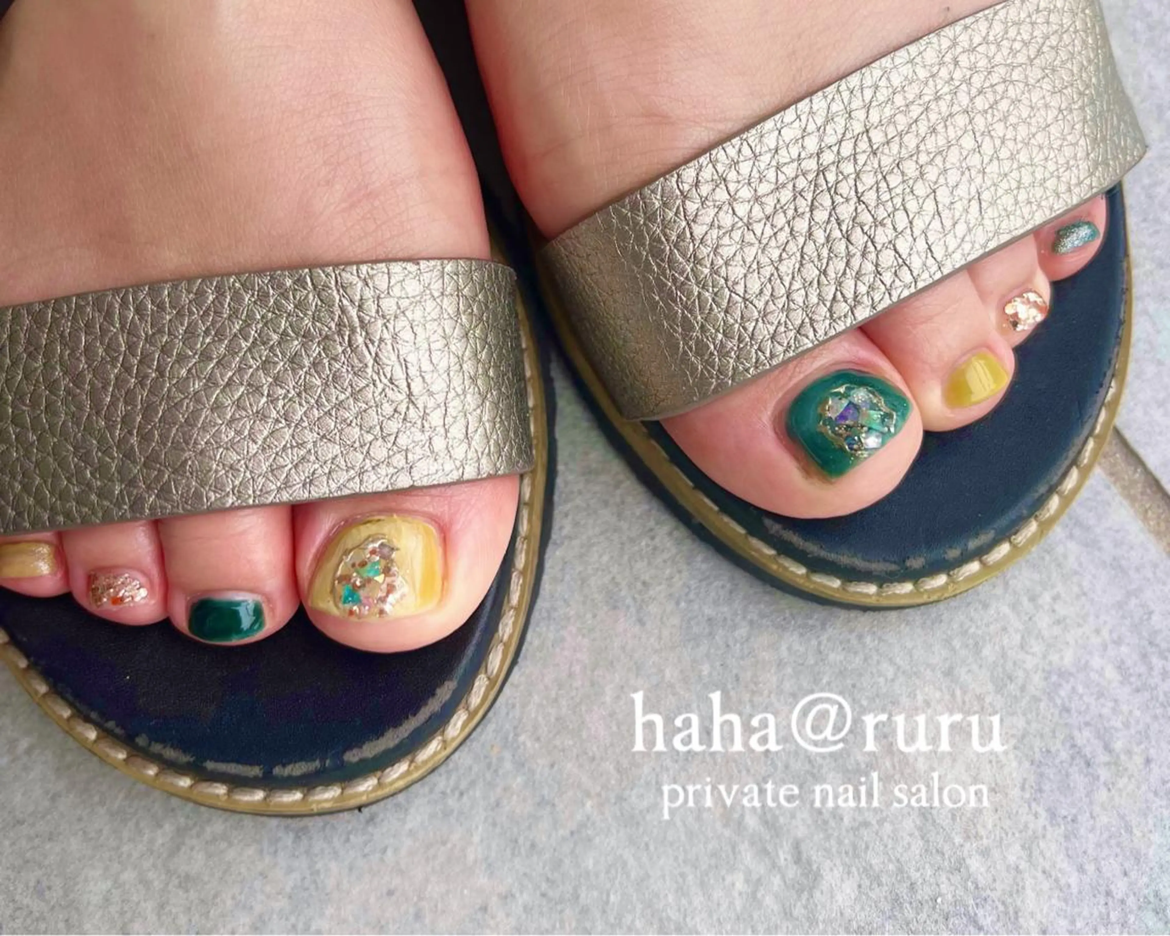 ネイル キラキラネイル haha@ ruruのネイルデザイン