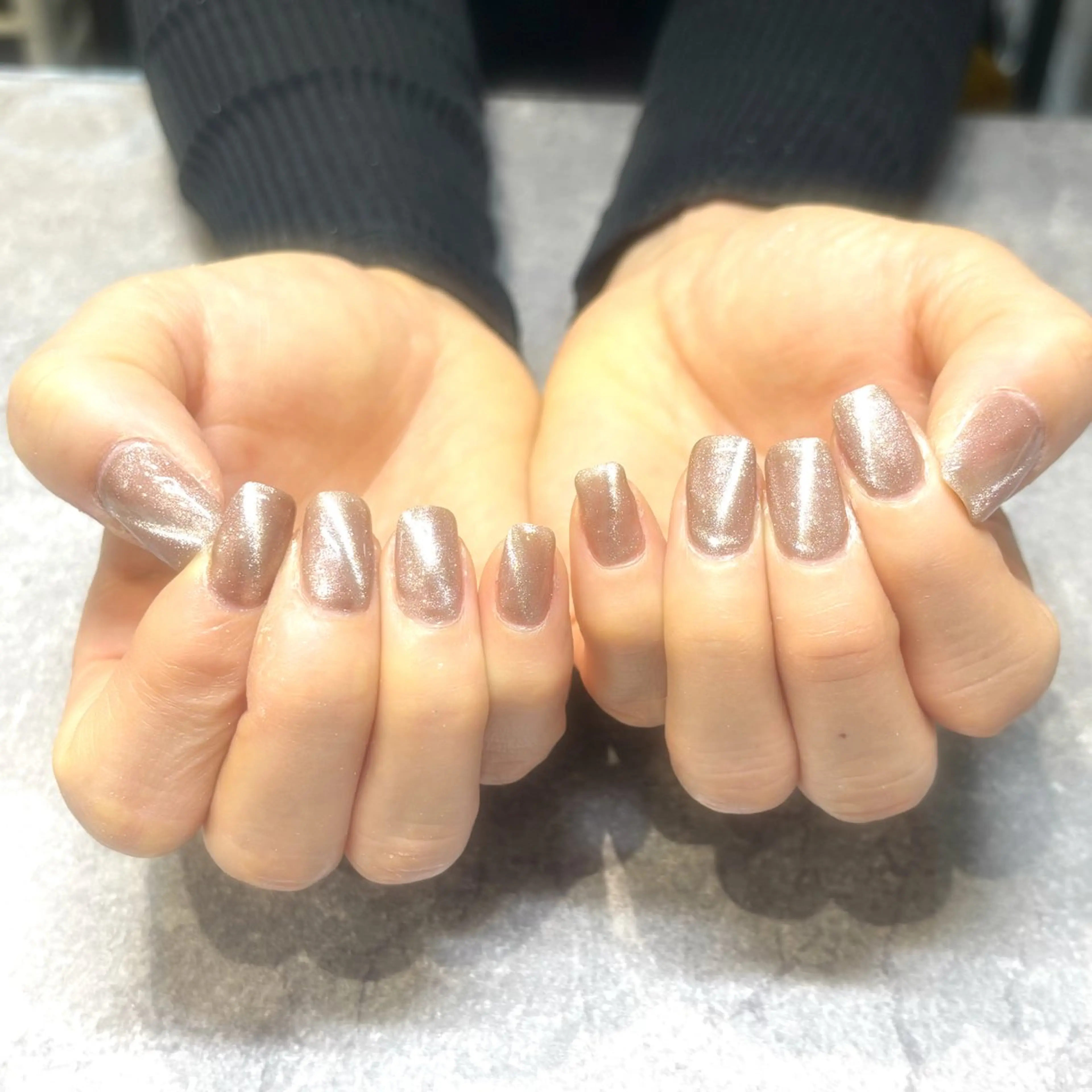 ネイル ラメ(グリッター) ラメグラデーション マグネットネイル ニュアンスネイル ワンカラーネイル かわい りなのネイルデザイン