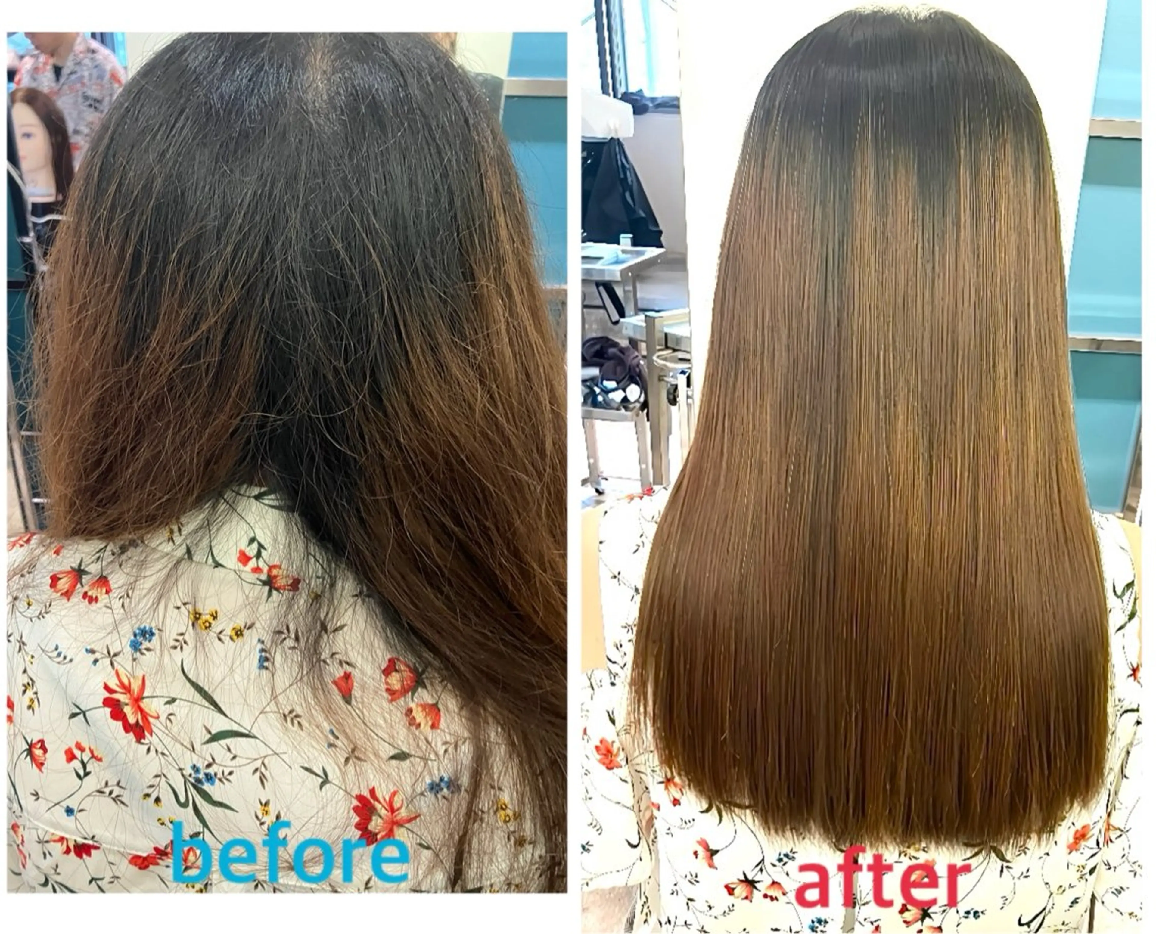 ロング 髪質改善 縮毛矯正 トリートメント 酸性ストレート ウルフ・ハイレイヤー 🌟ナカノ・ユウヤのヘアスタイル