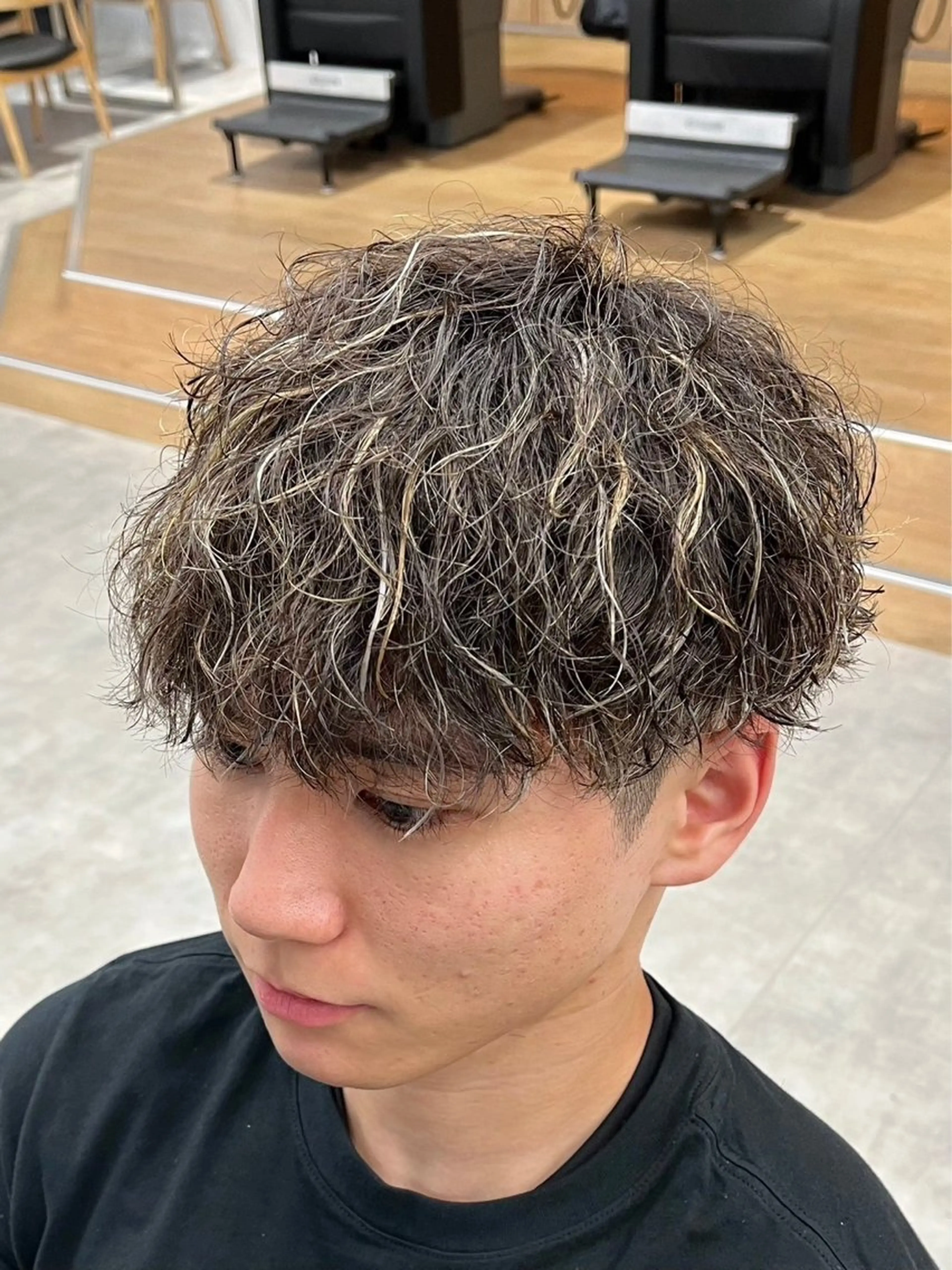カラー パーマ メンズ カット ヘアカラー メンズパーマ/長岡 坂口祥貴/店長のヘアスタイル