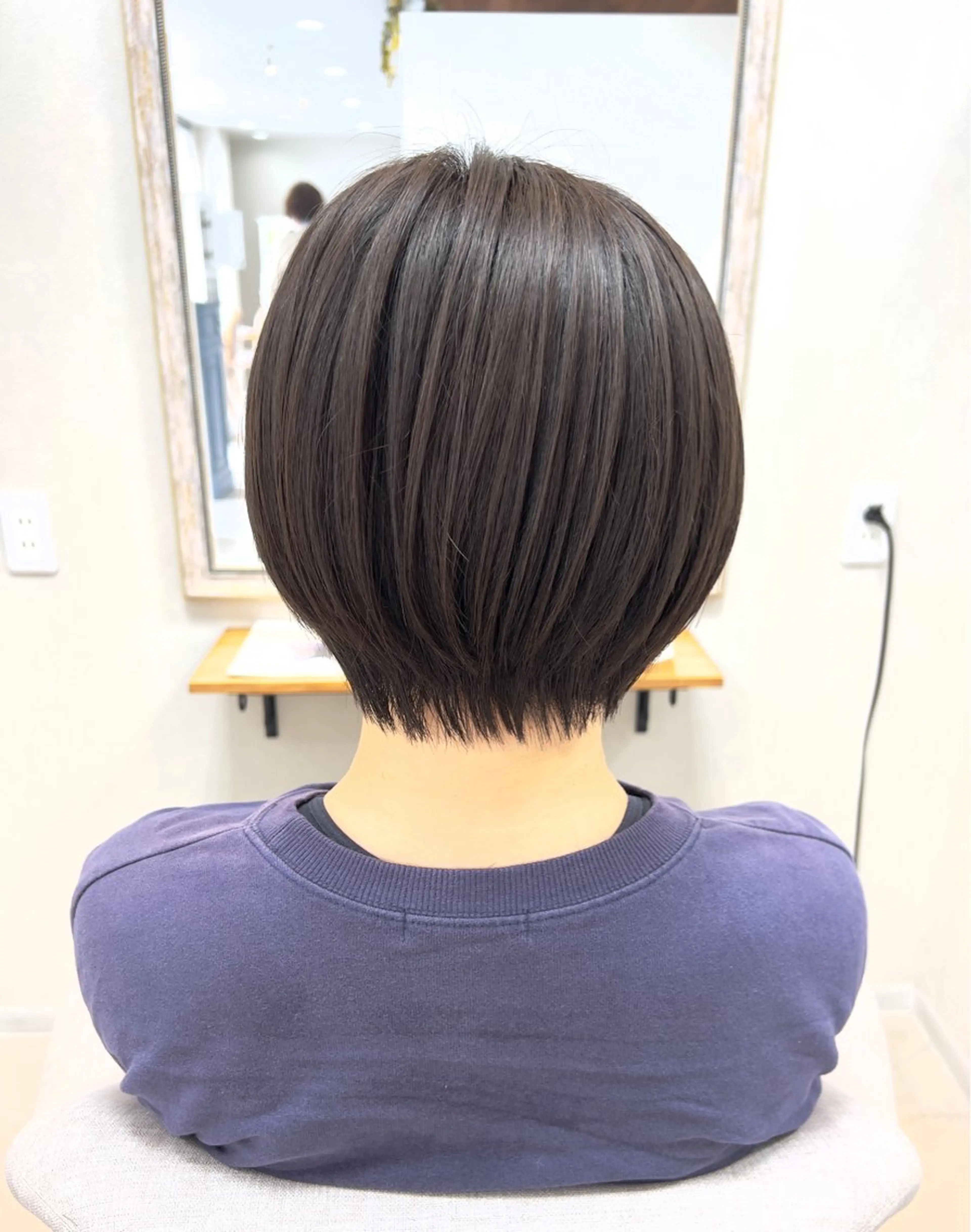 ショート ショートボブ ボブ ショートヘア ショート/白髪ぼかし 君和田若菜のヘアスタイル