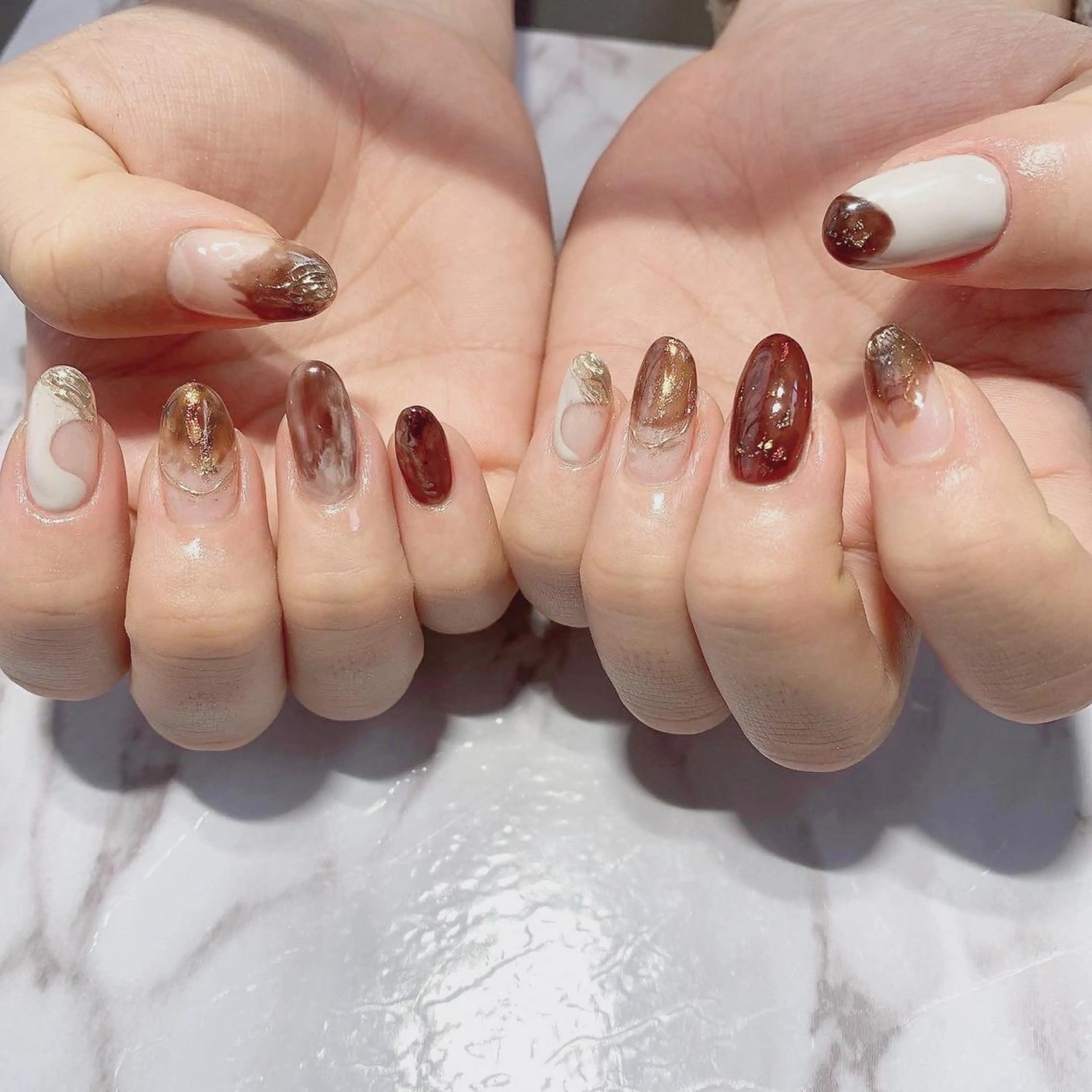 ネイル ニュアンスネイル Ally's Nailのネイルデザイン