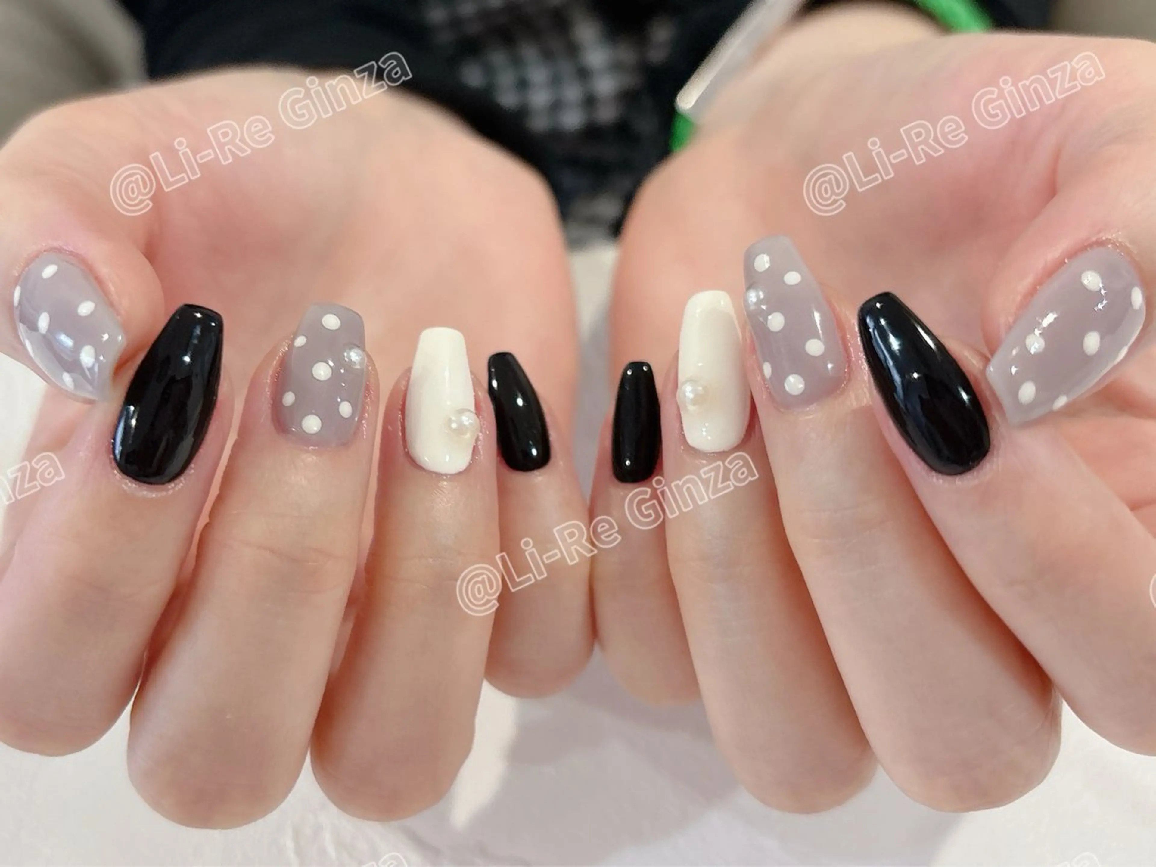 ネイル ドット ハンドネイル Li-Re GINZAのネイルデザイン