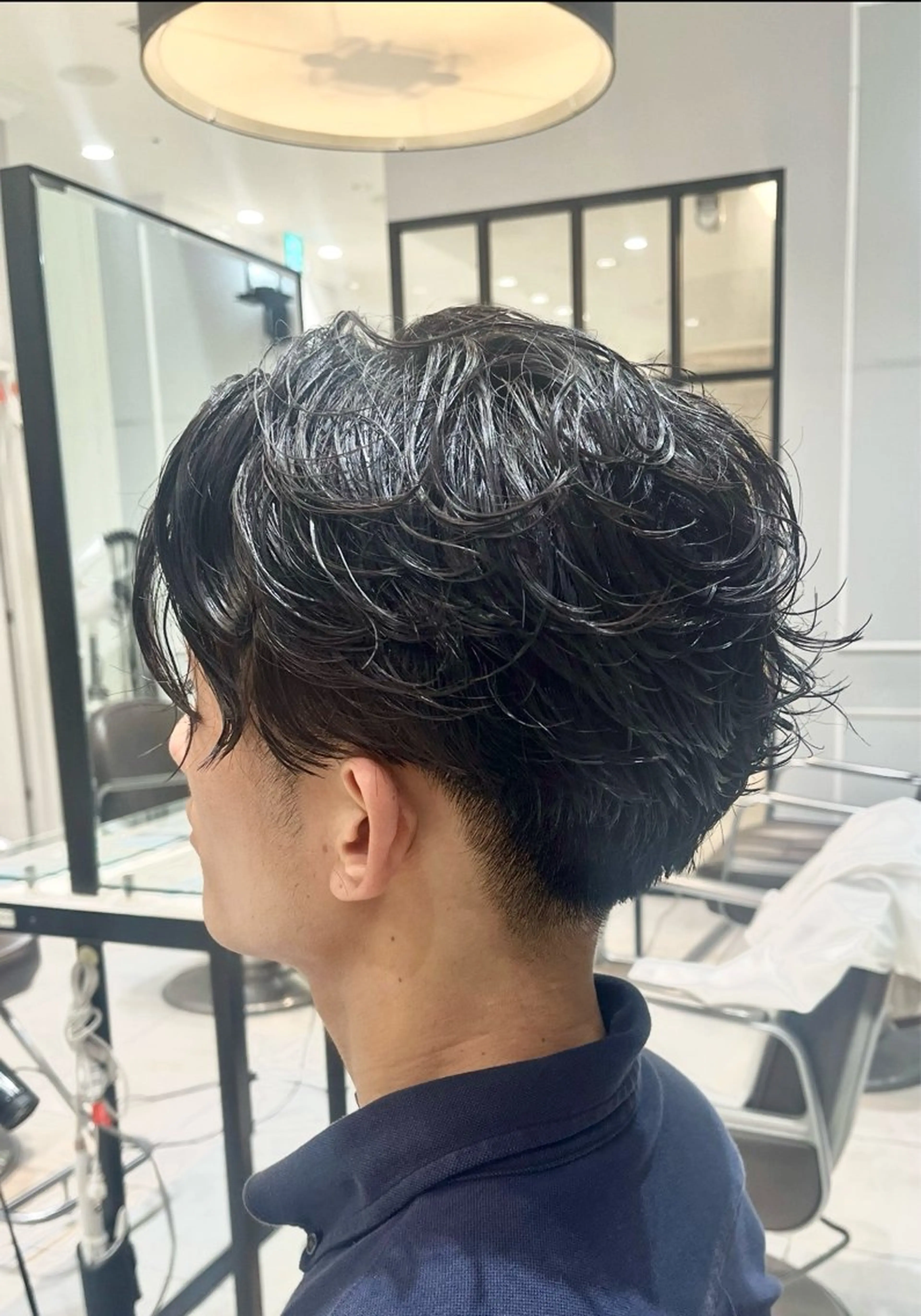 パーマ メンズ カット パーマ 川添 亜弥のヘアスタイル
