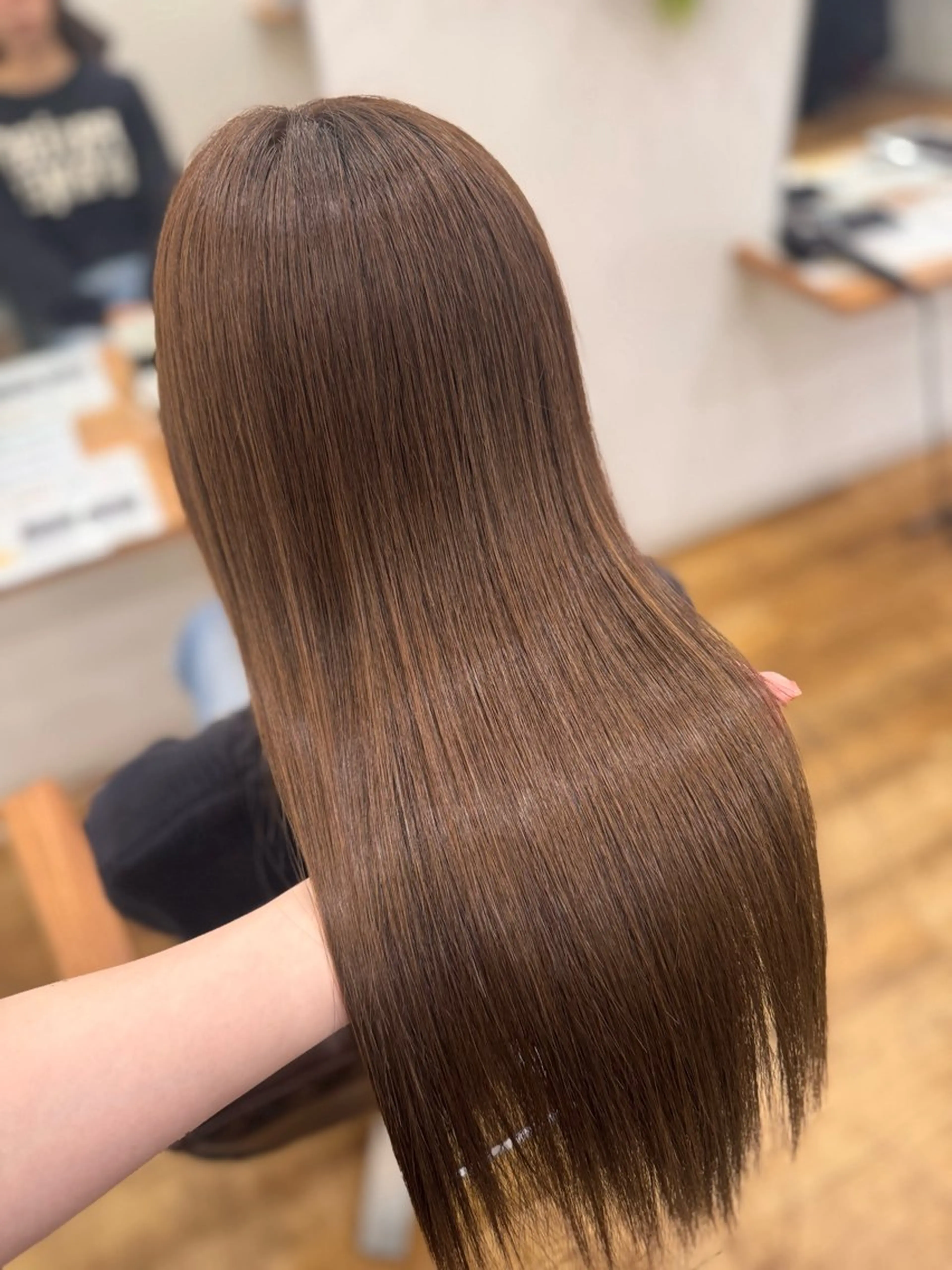 ロング カラー ベージュカラー トリートメント kyoka 髪質改善/縮毛矯正のヘアスタイル