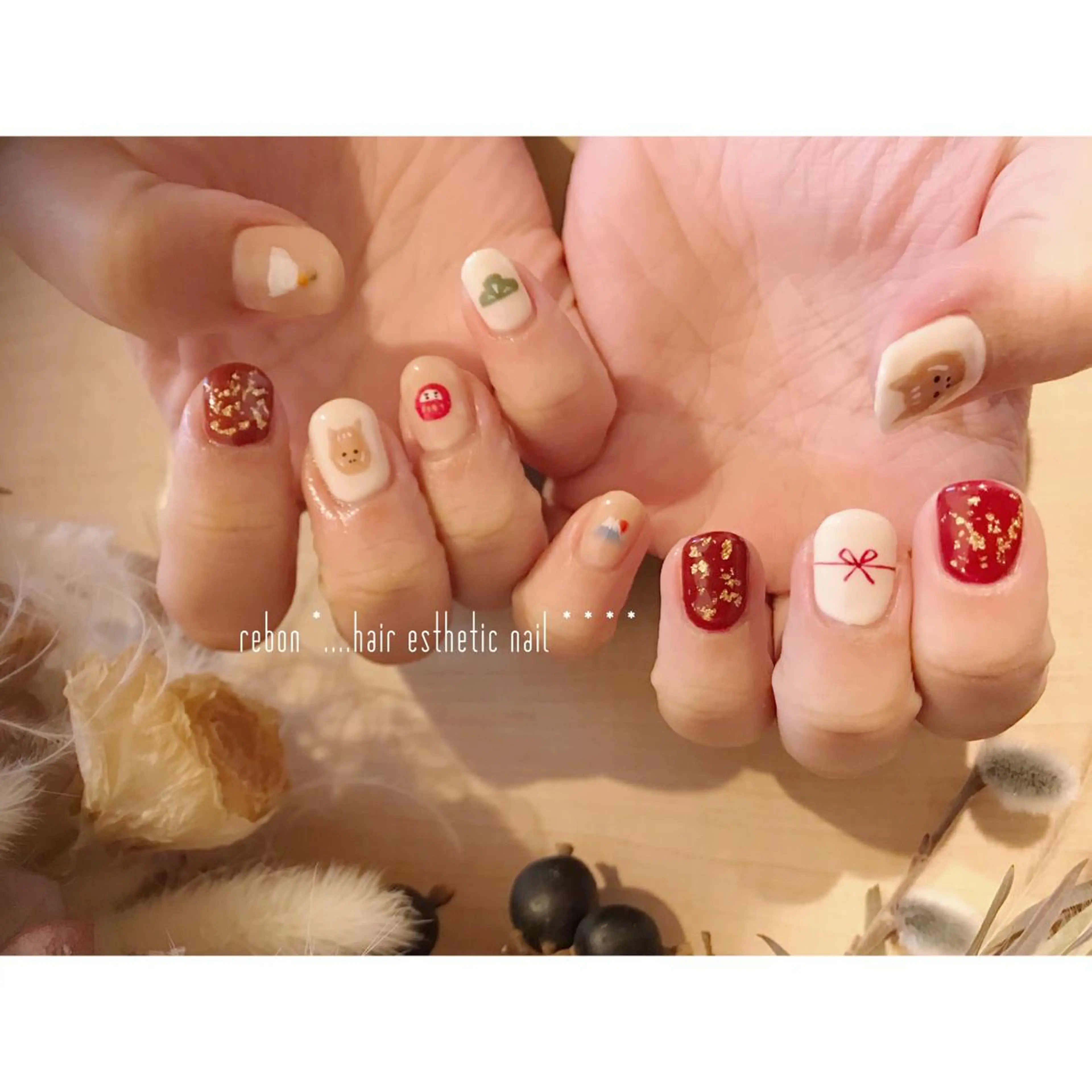ネイル ハンドネイル フットネイル rebon＊ natsukiのネイルデザイン