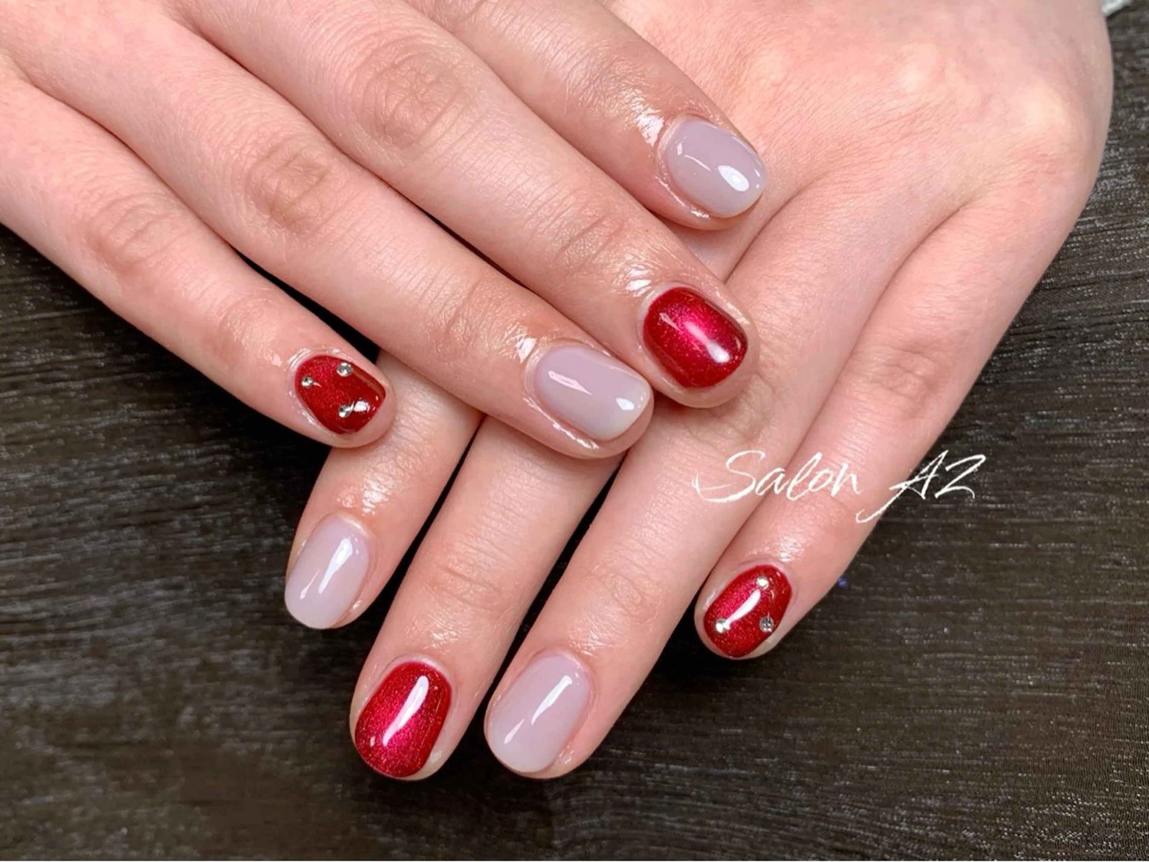 ネイル アートネイル フットネイル フレンチネイル マグネットネイル 持ち込み ハンドネイル salon AZのネイルデザイン