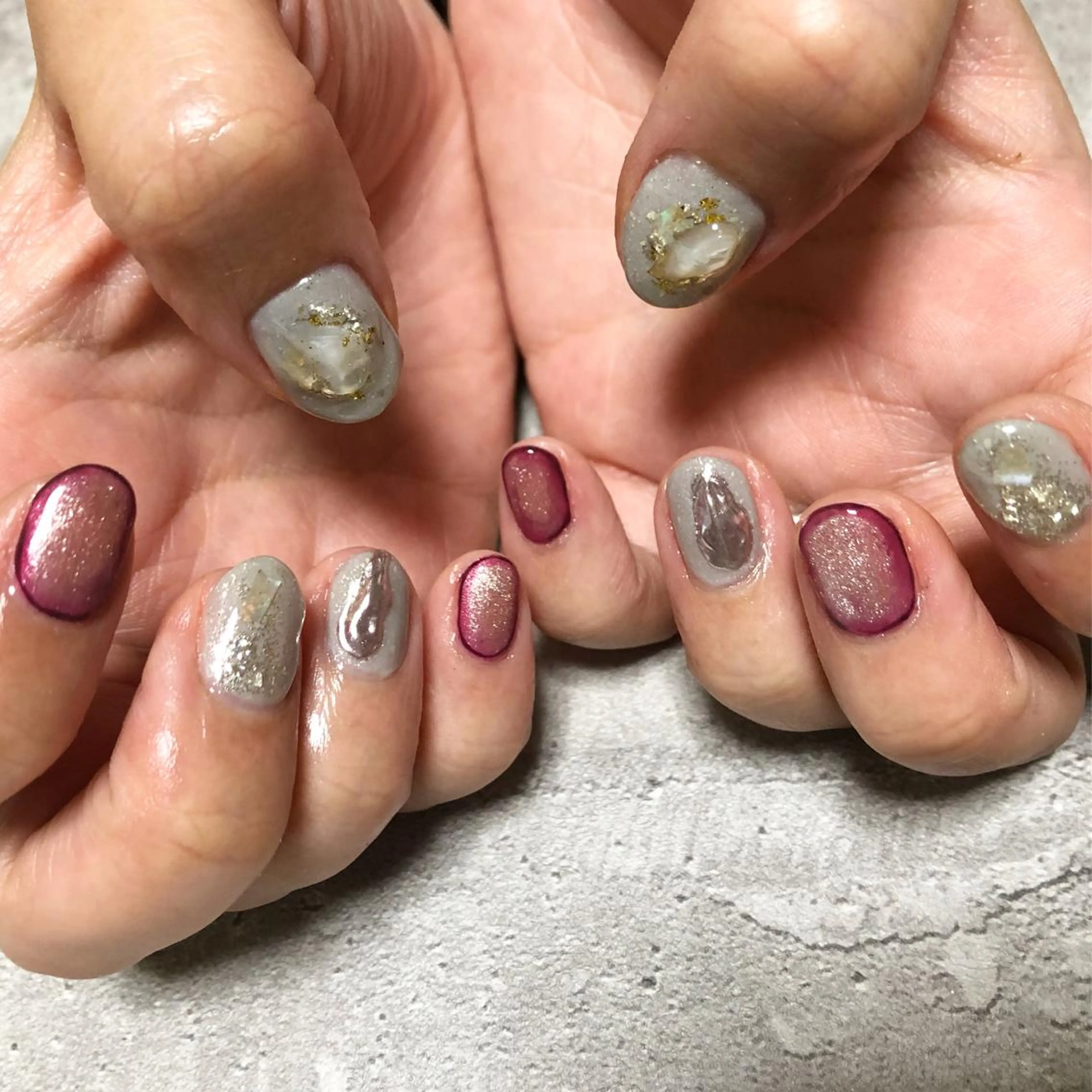 ネイル ジェルネイル グラデーション ニュアンスネイル thrush nailsのネイルデザイン