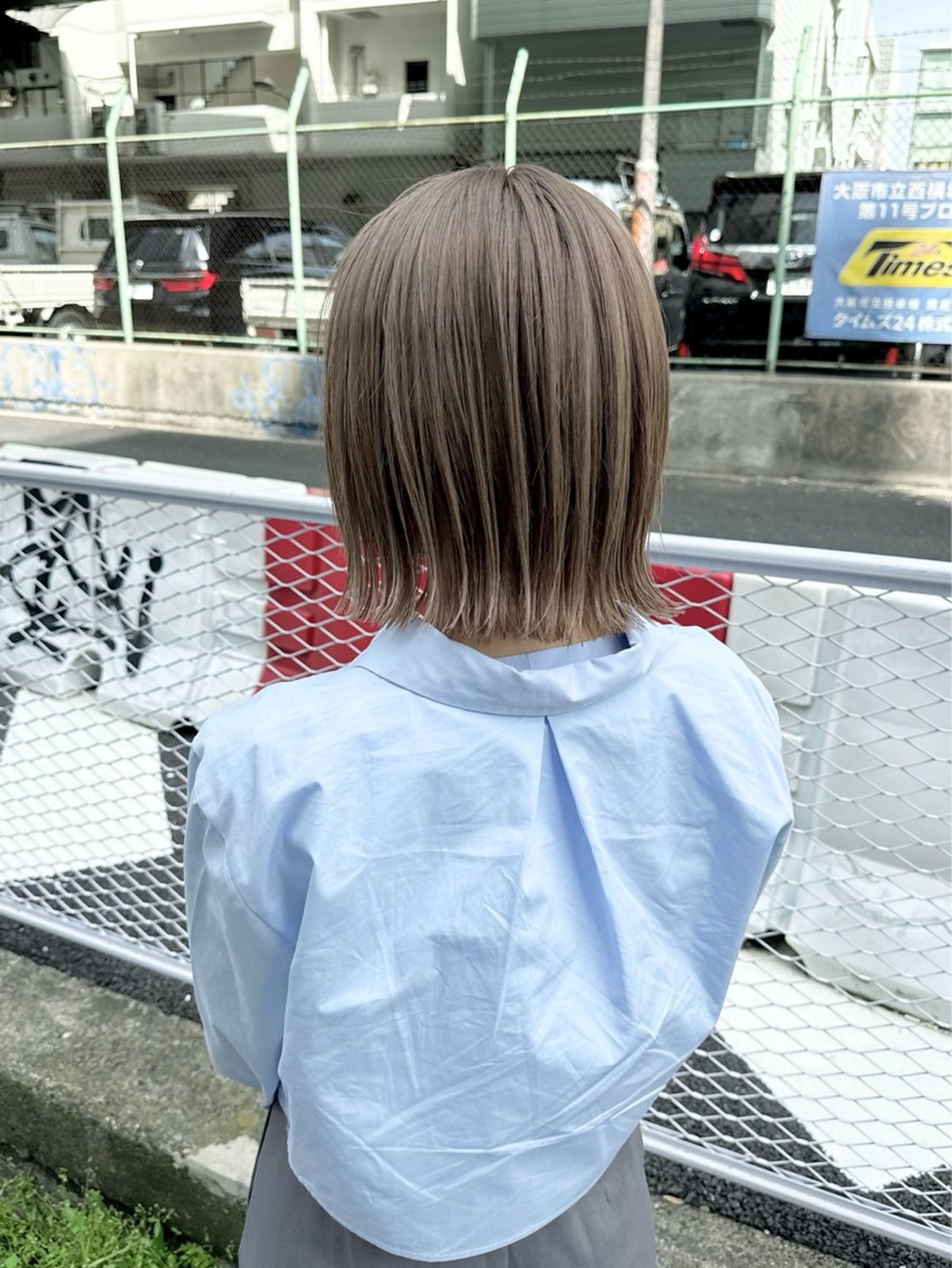 ショート カラー ブリーチ ケアブリーチ ダブルカラー イヤリングカラー ハイトーンカラー 【.ico】心斎橋/ ウルフ/飛田ゆうきのヘアスタイル