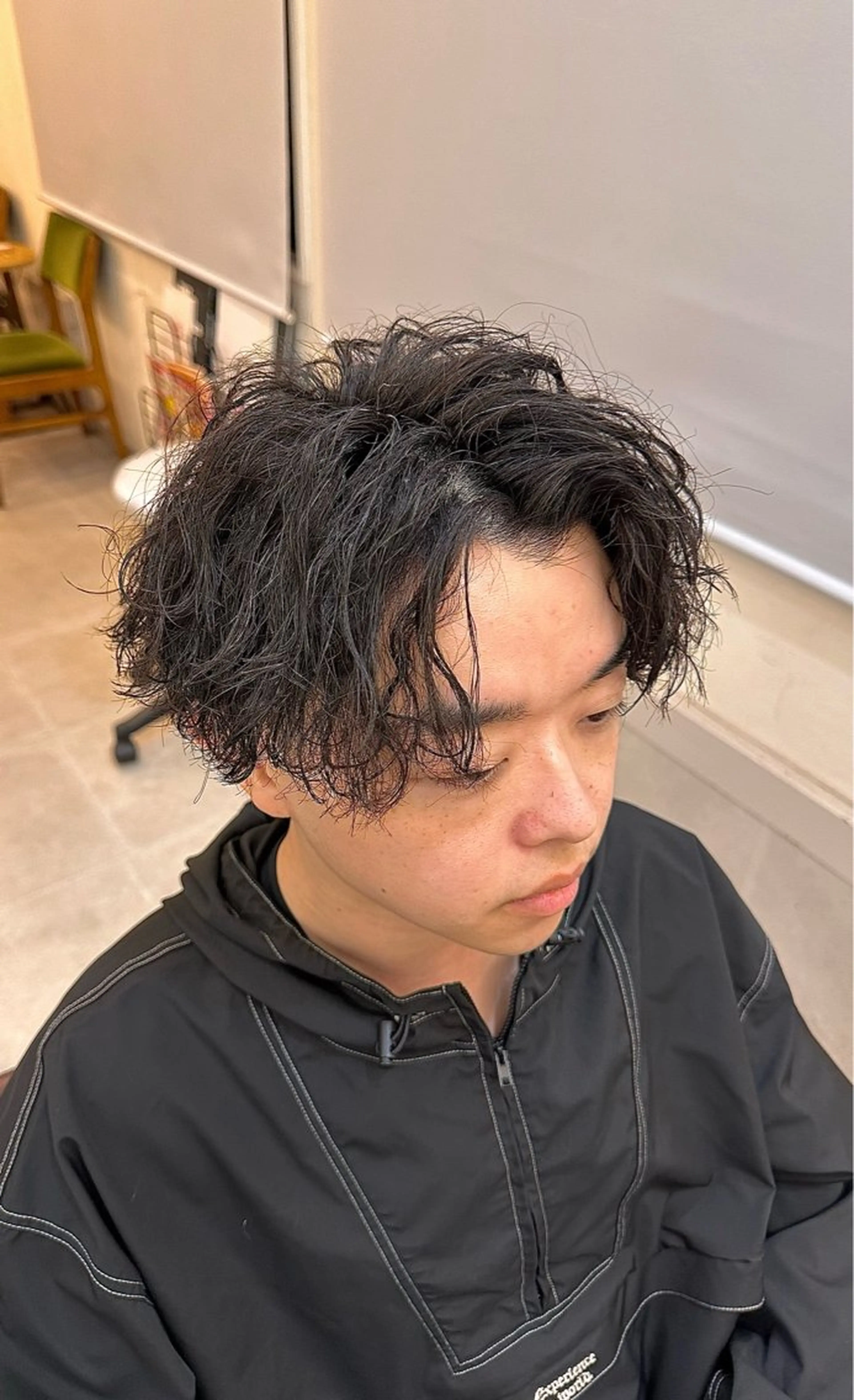 ミディアム パーマ ヘアアレンジ メンズ カット パーマ メンズNo.1美容師 Coshoのヘアスタイル