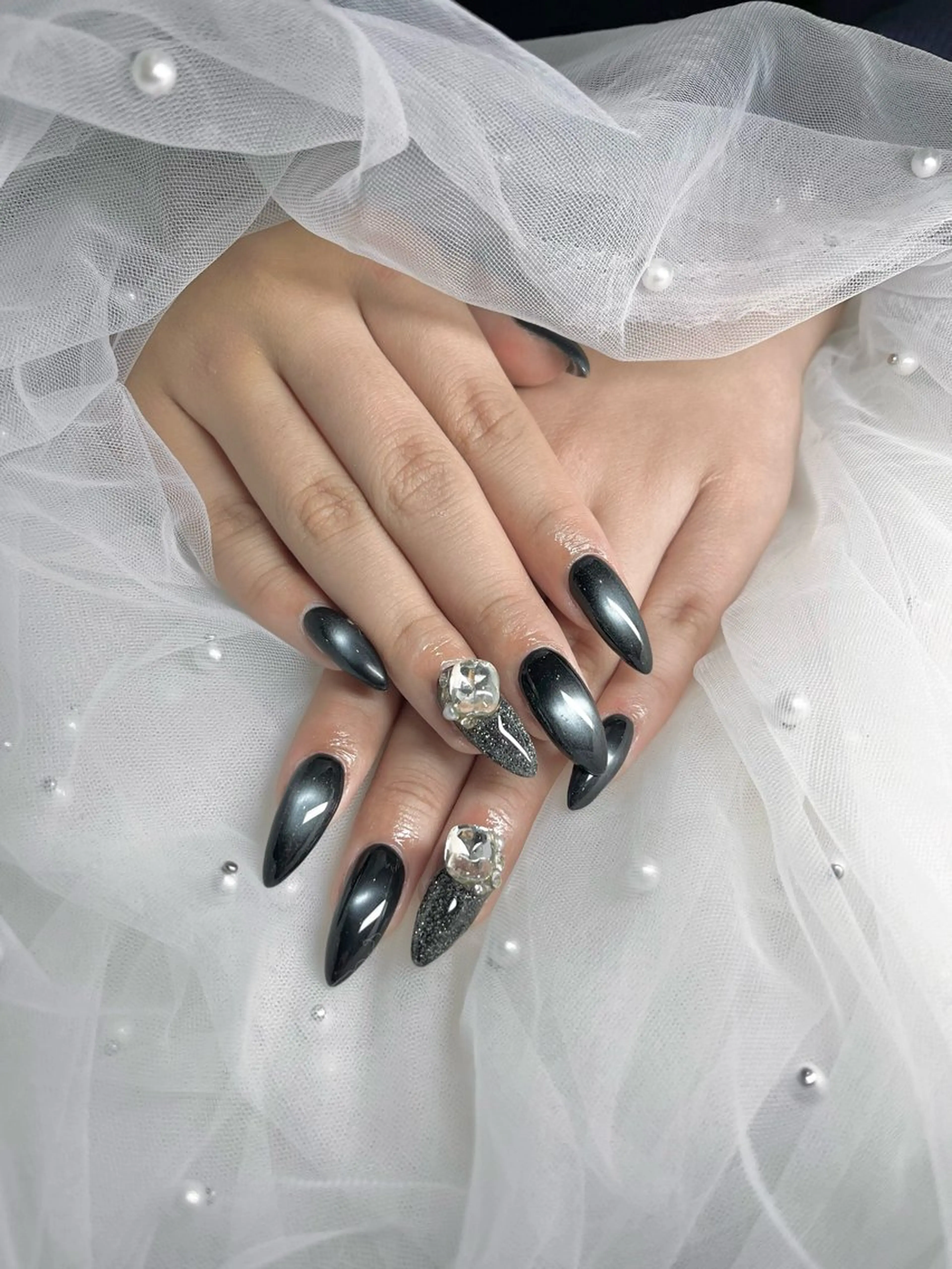 ネイル ハンドネイル 💖長さ出し& 韓国ネイルaya💖のネイルデザイン