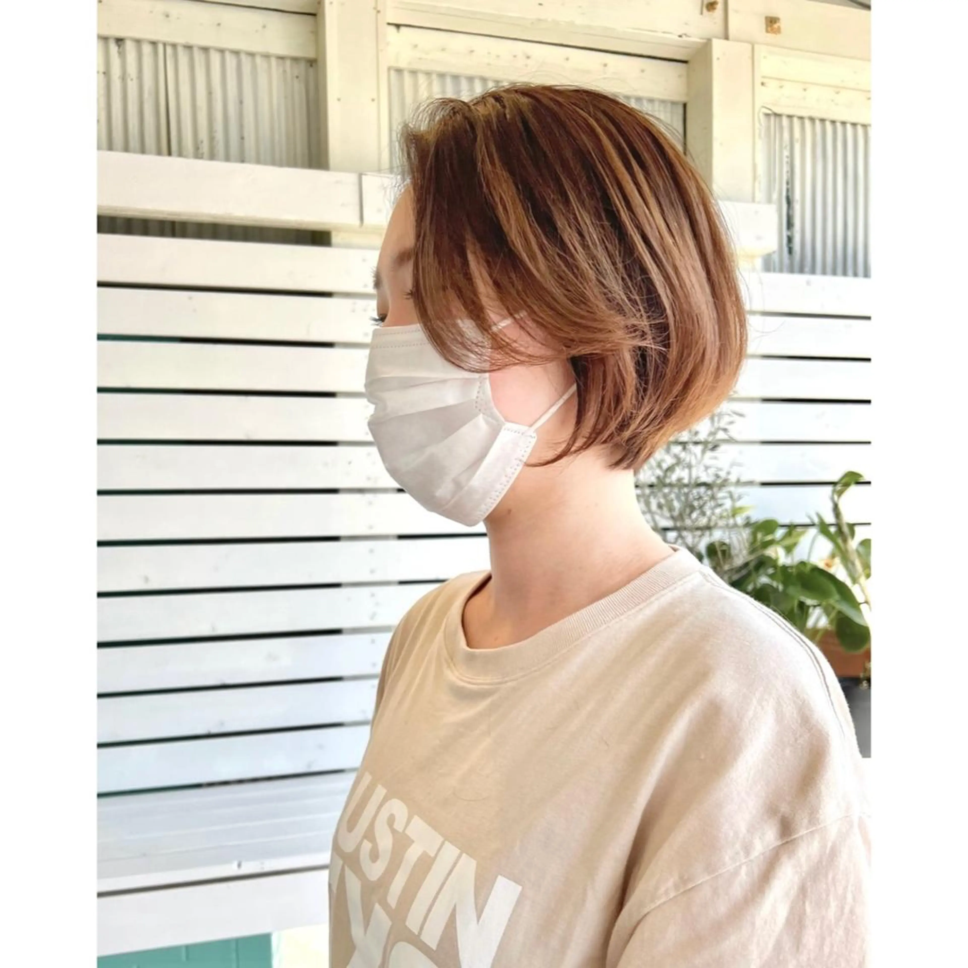 ショート 茅ヶ崎/ショートボブ /ハイトーン/片野のヘアスタイル