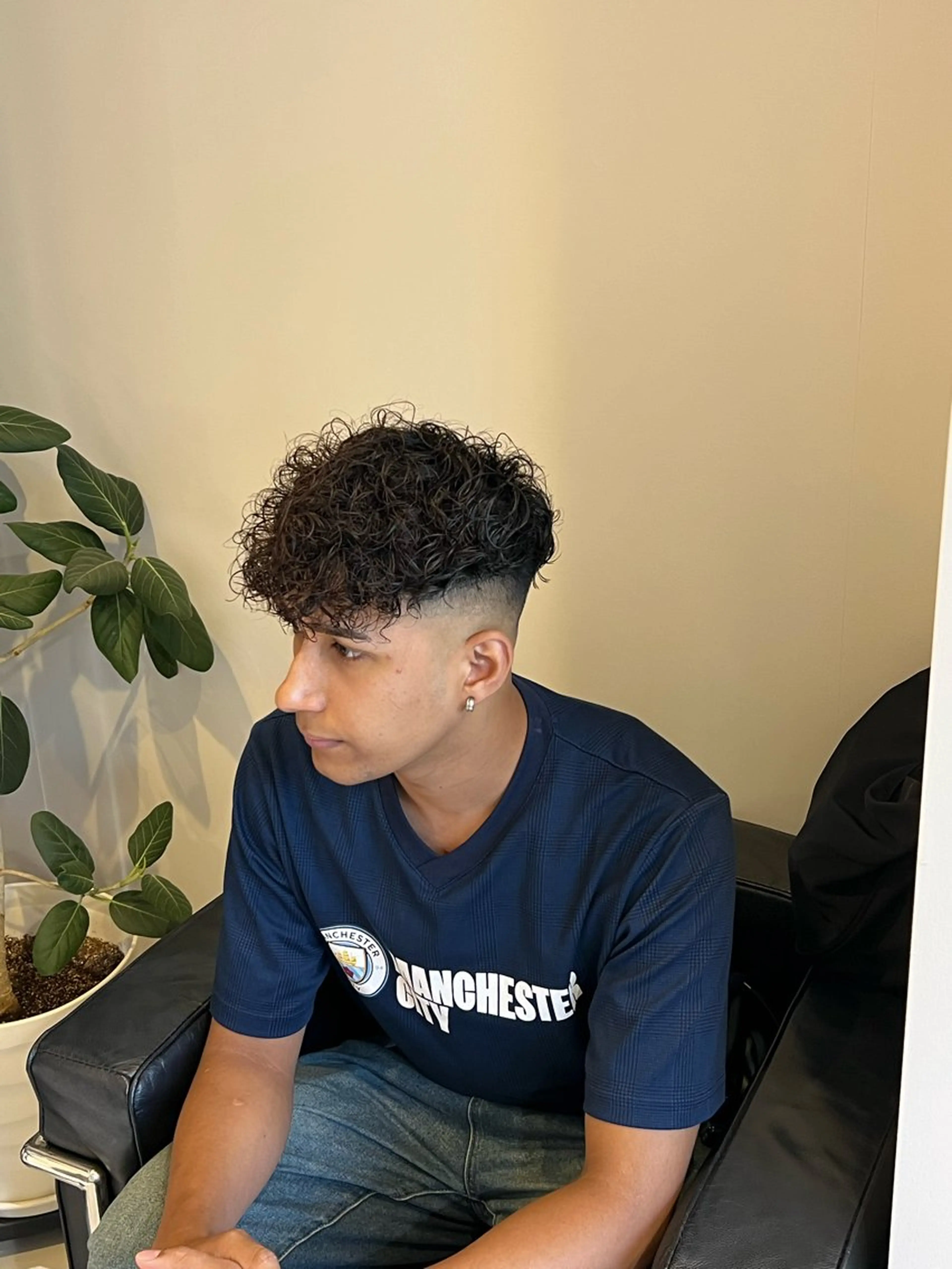 パーマ メンズ スペインカール カット パーマ 一宮/稲沢/あま市 /小林好裕のヘアスタイル