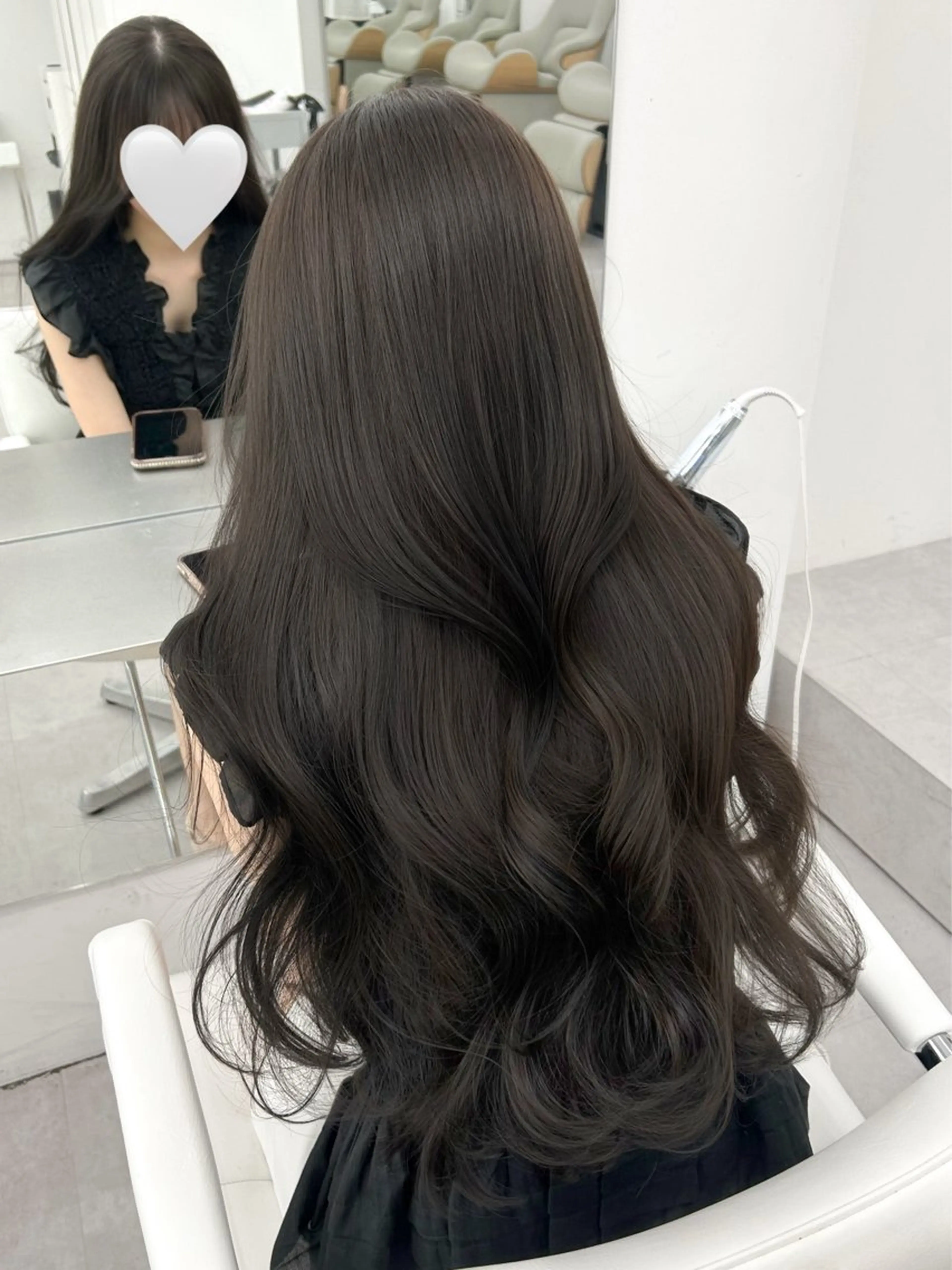 ロング カラー カット ヘアカラー トリートメント 透明感カラー 古山 結季🌙🖤のヘアスタイル