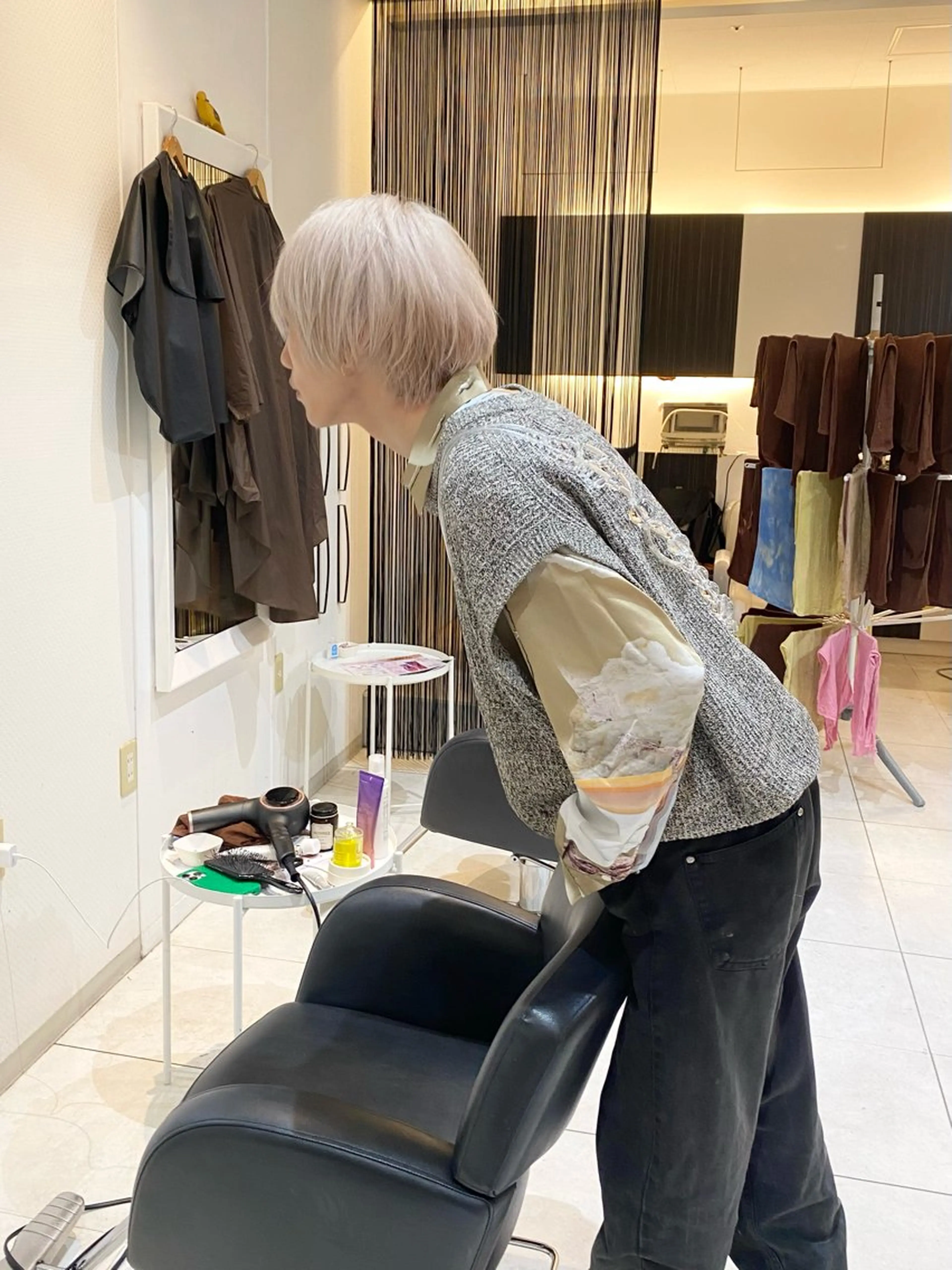 ショート カラー メンズ メンズハイトーン ハイトーンカラー ヘアカラー ヘッドスパ mai / linoah˚✧のヘアスタイル