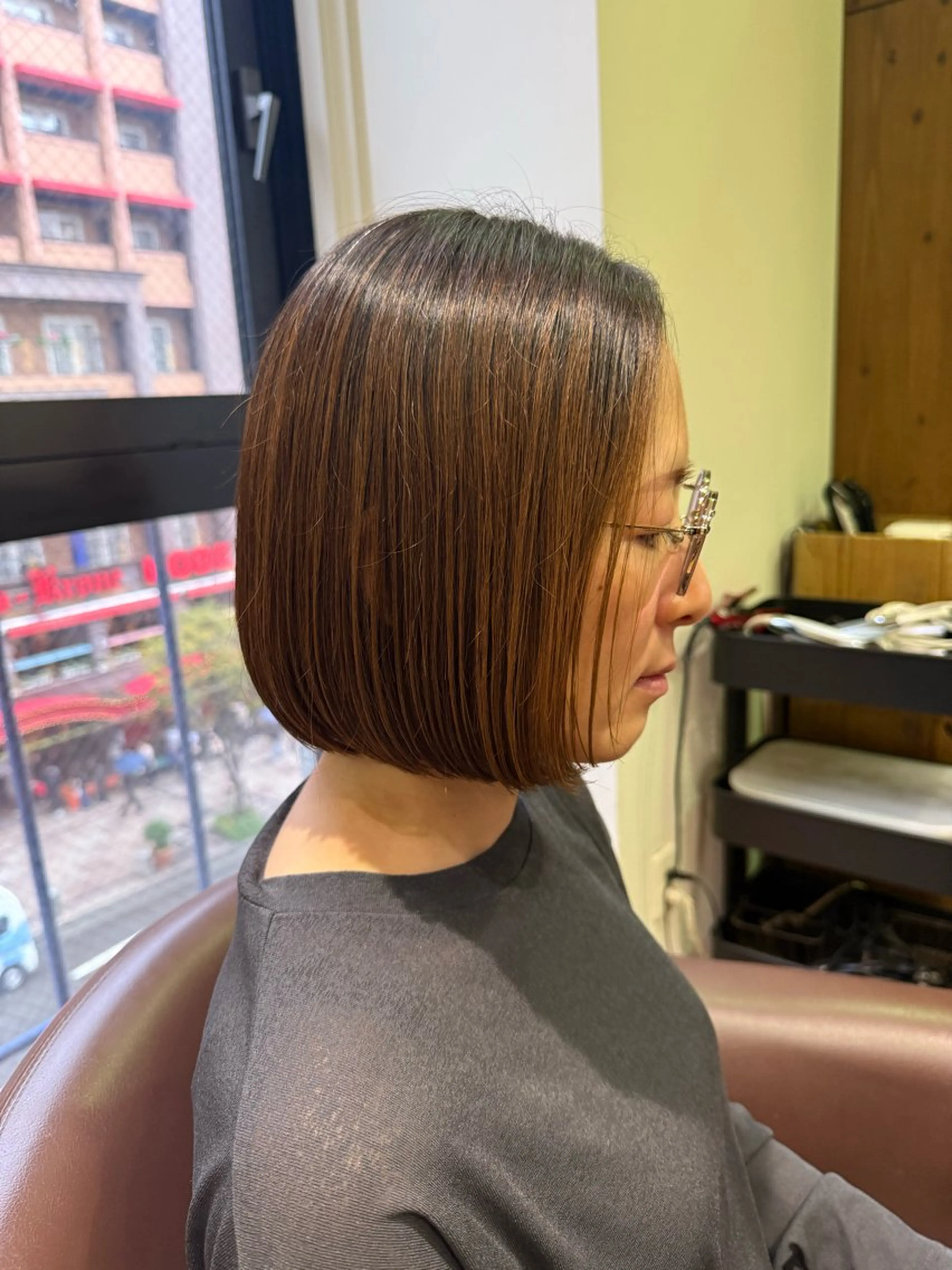 ショート ボブ 溝口 槙里也のヘアスタイル