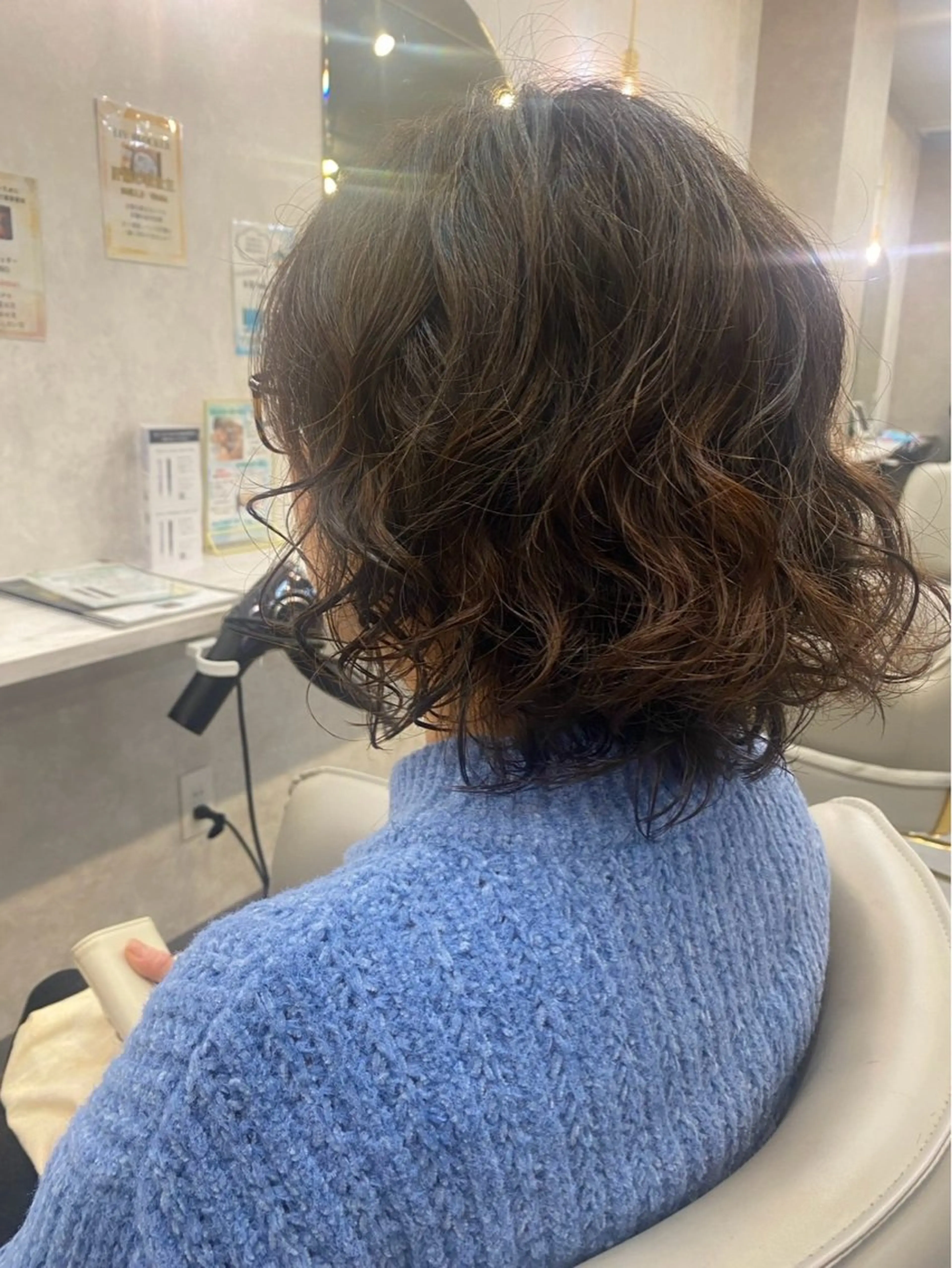 ミディアム パーマ ラゾアミスタ🕊 さとう ななほのヘアスタイル