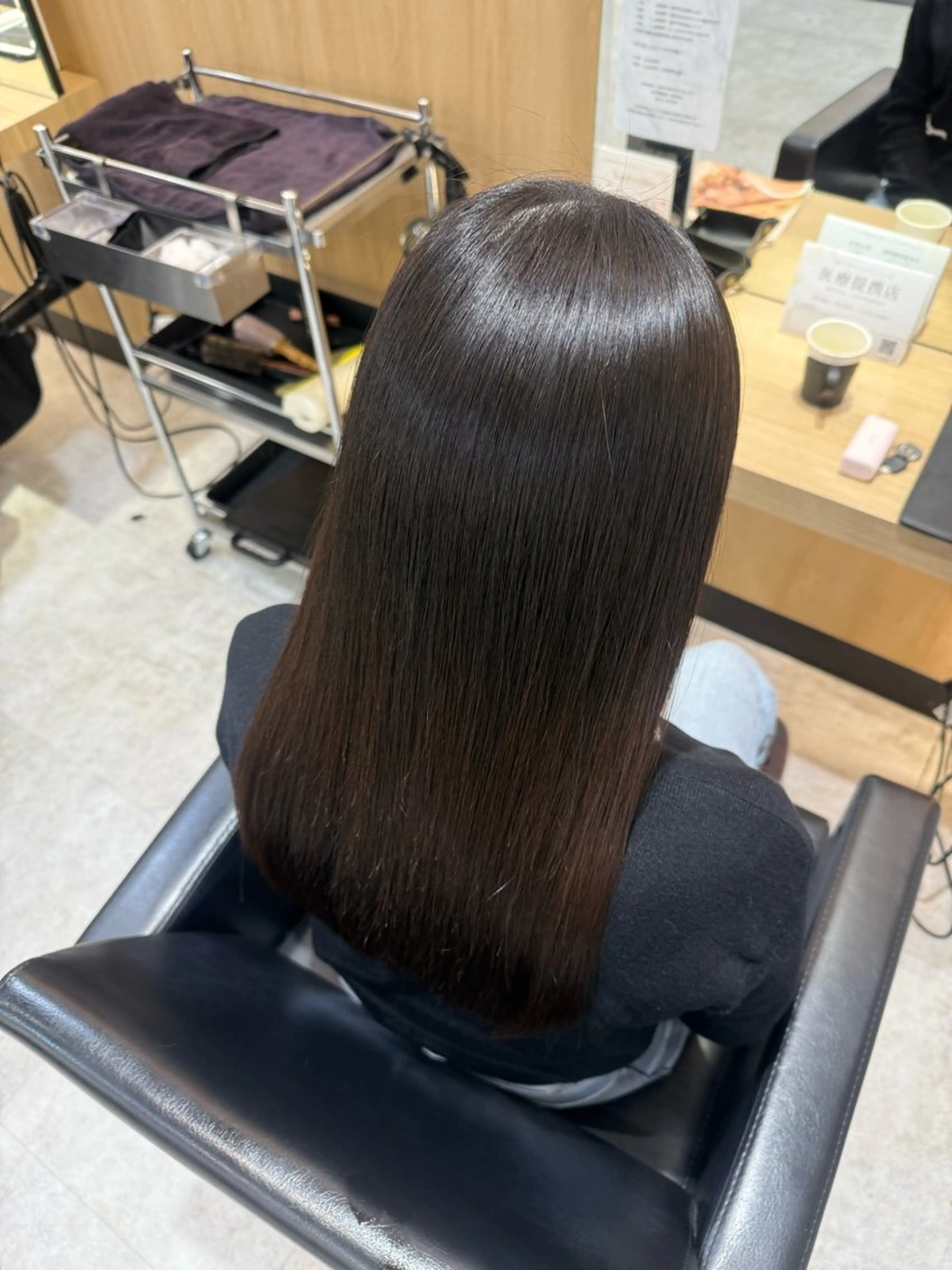 ロング カラー カット 縮毛矯正 桜井 翼のヘアスタイル