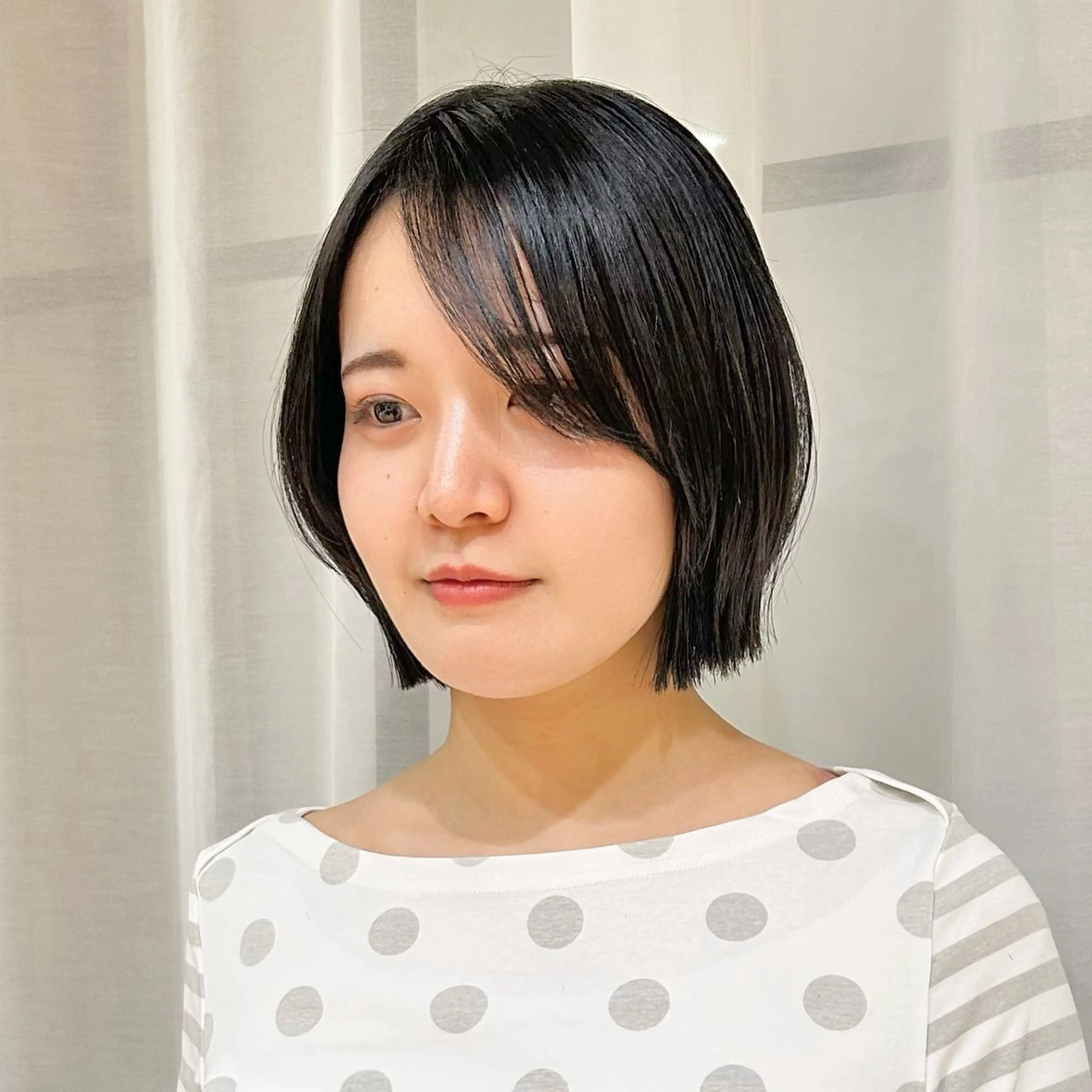 ミディアム ボブ くびれヘア カット ボブレイヤー/ ブリーチ/miyuuのヘアスタイル