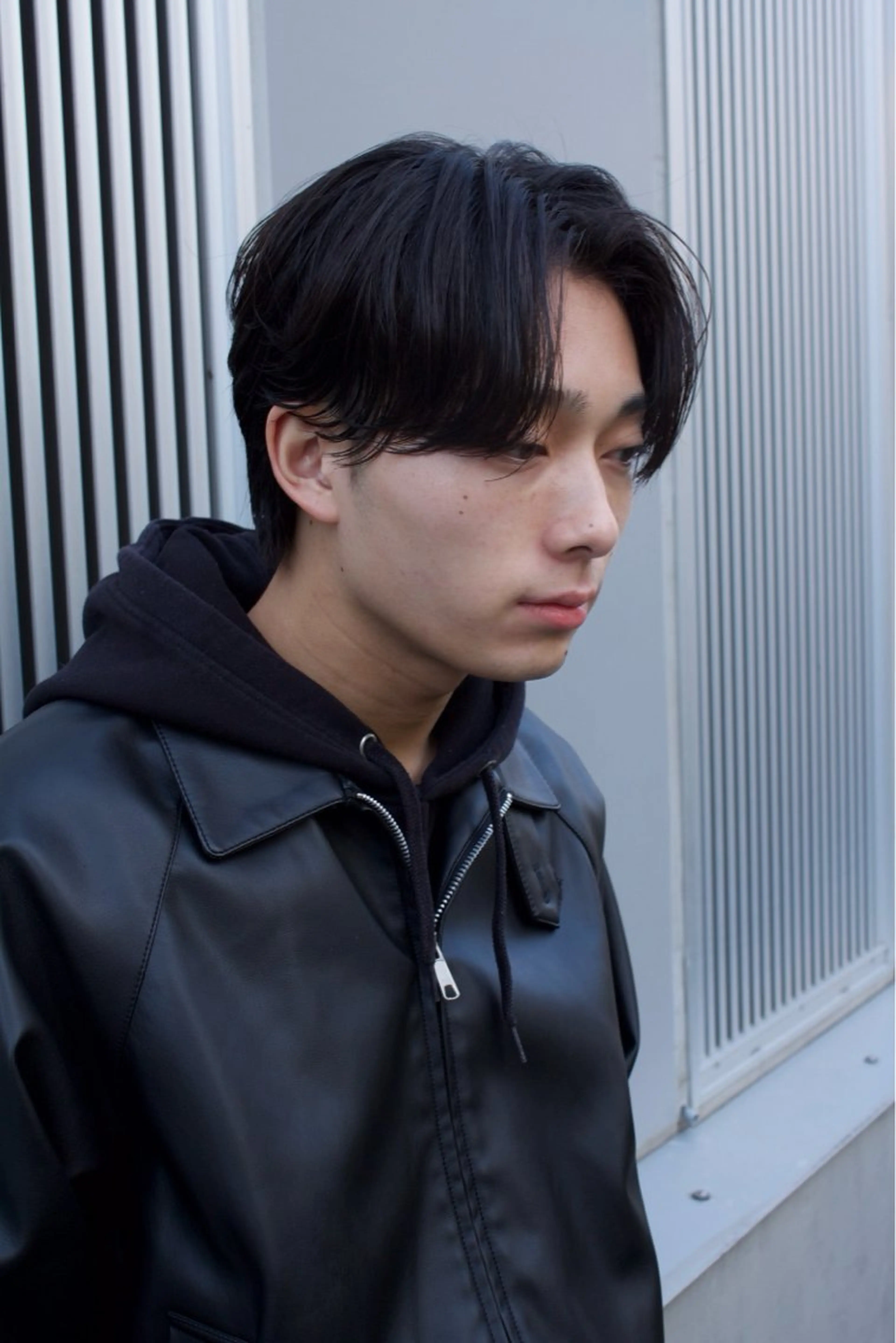 ミディアム パーマ メンズ 星野 りゅうきのヘアスタイル