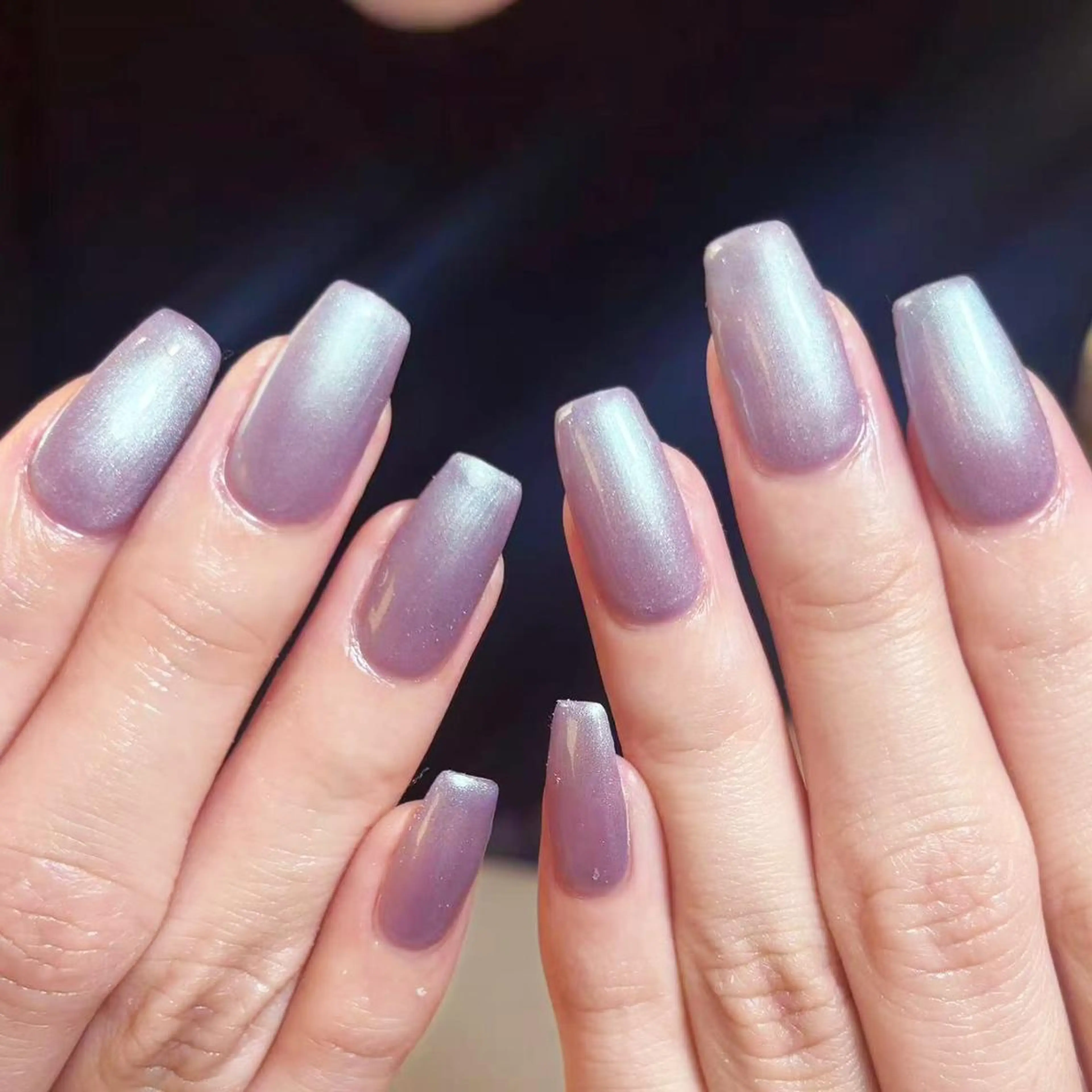 ネイル アートネイル オーロラネイル ガーリー キラキラネイル 韓国ネイル Leah 💅のネイルデザイン