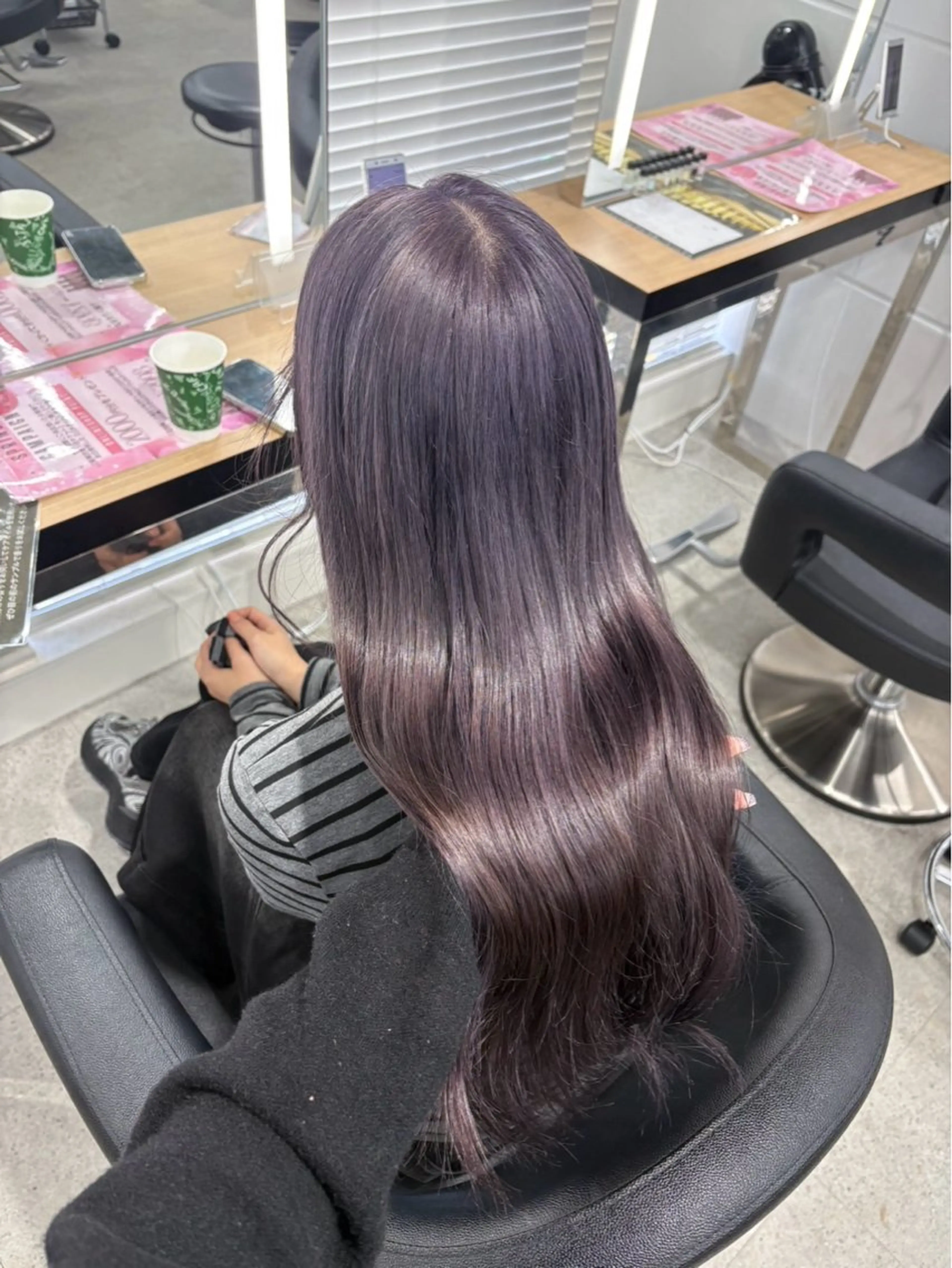 ロング ヘアカラー miku/ラベンダー 透明感カラー🪻❤︎のヘアスタイル