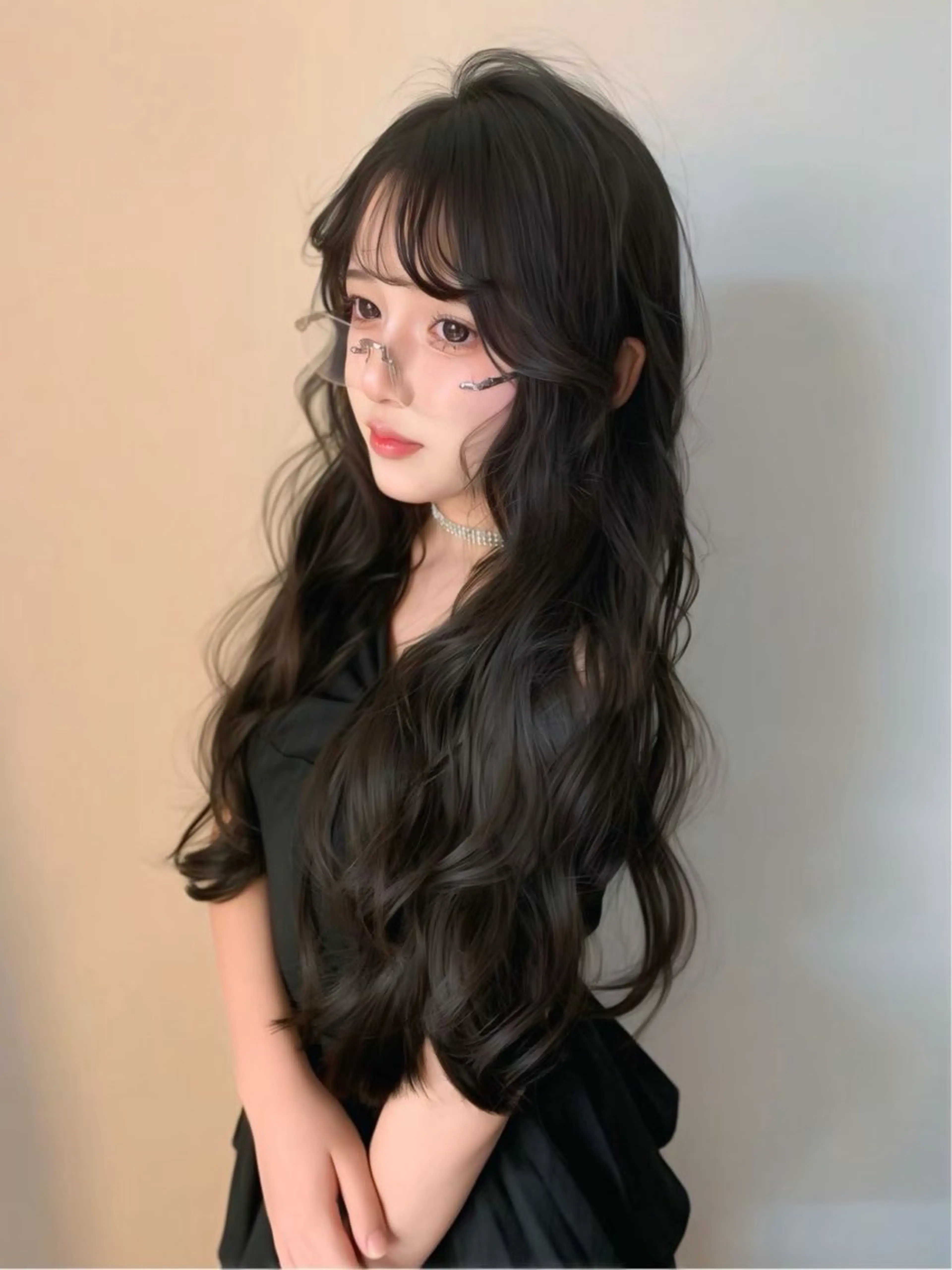 ロング トリートメント みゅう／韓国：網紅： トレンドヘアのヘアスタイル