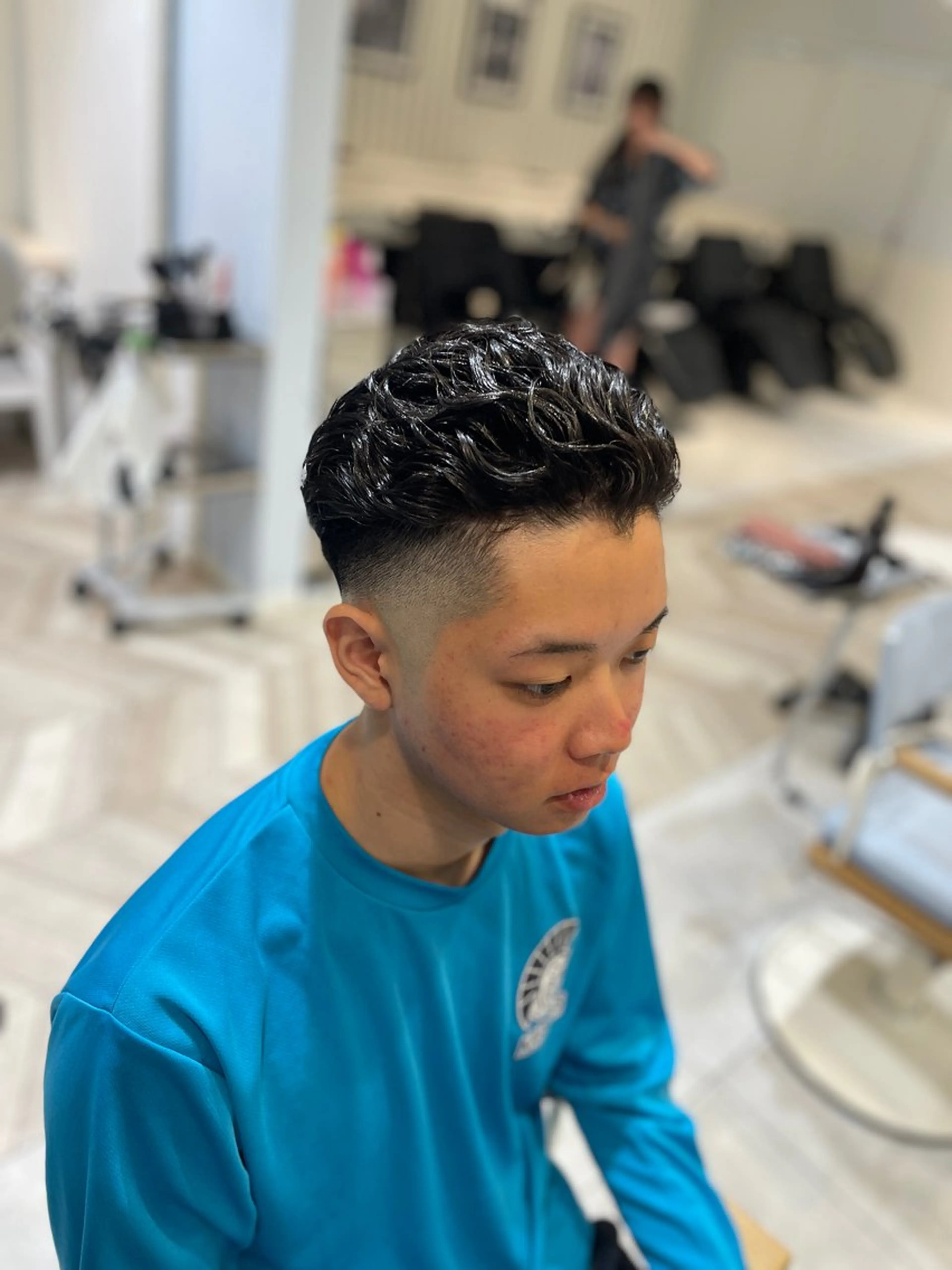 ショート パーマ メンズ カット パーマ メンズパーマ/カット / 古川　諒のヘアスタイル