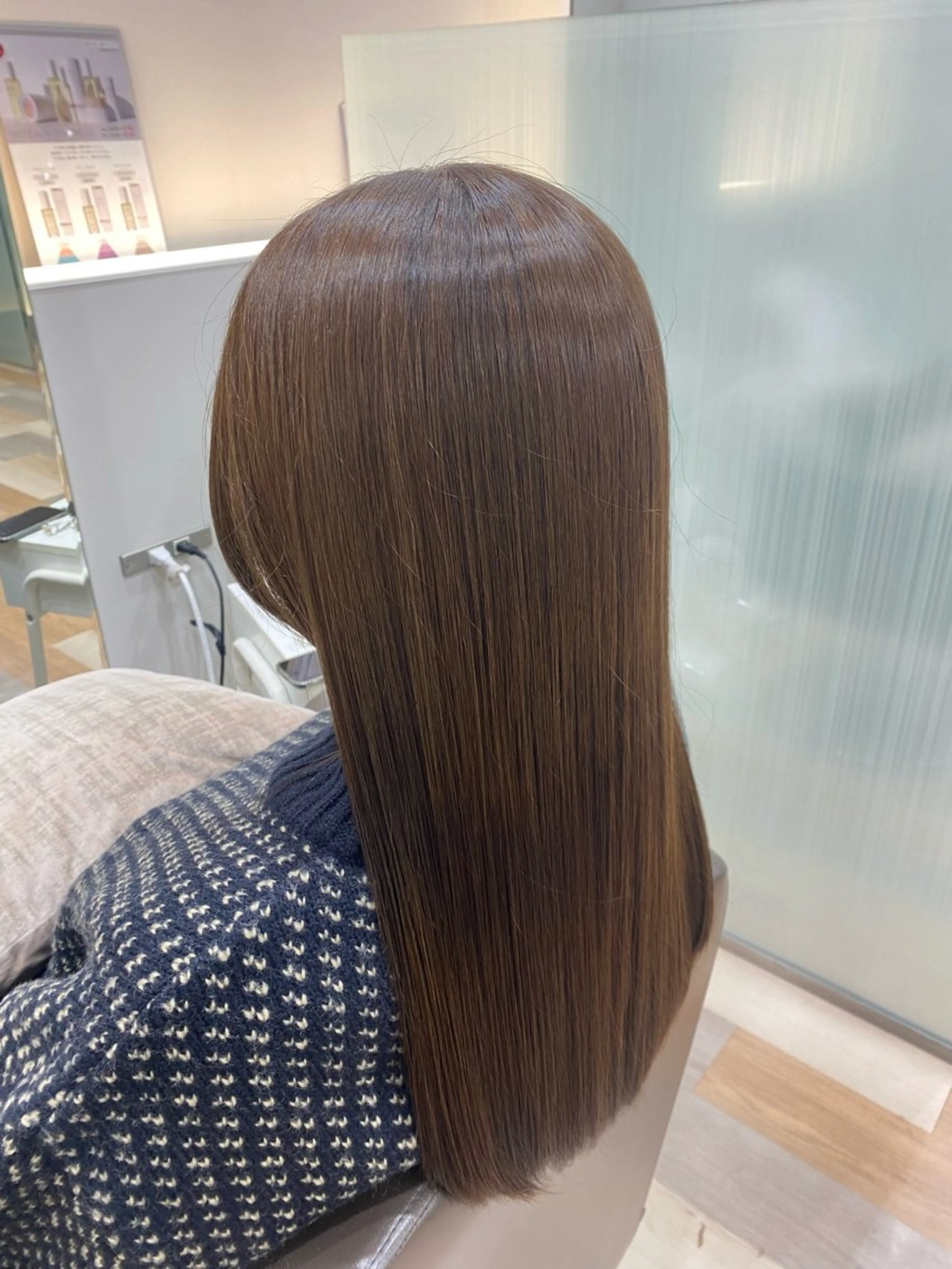 ロング カラー ブラウンカラー オリーブブラウン ヘアカラー カラー/カットモデル 東 ゆきののヘアスタイル