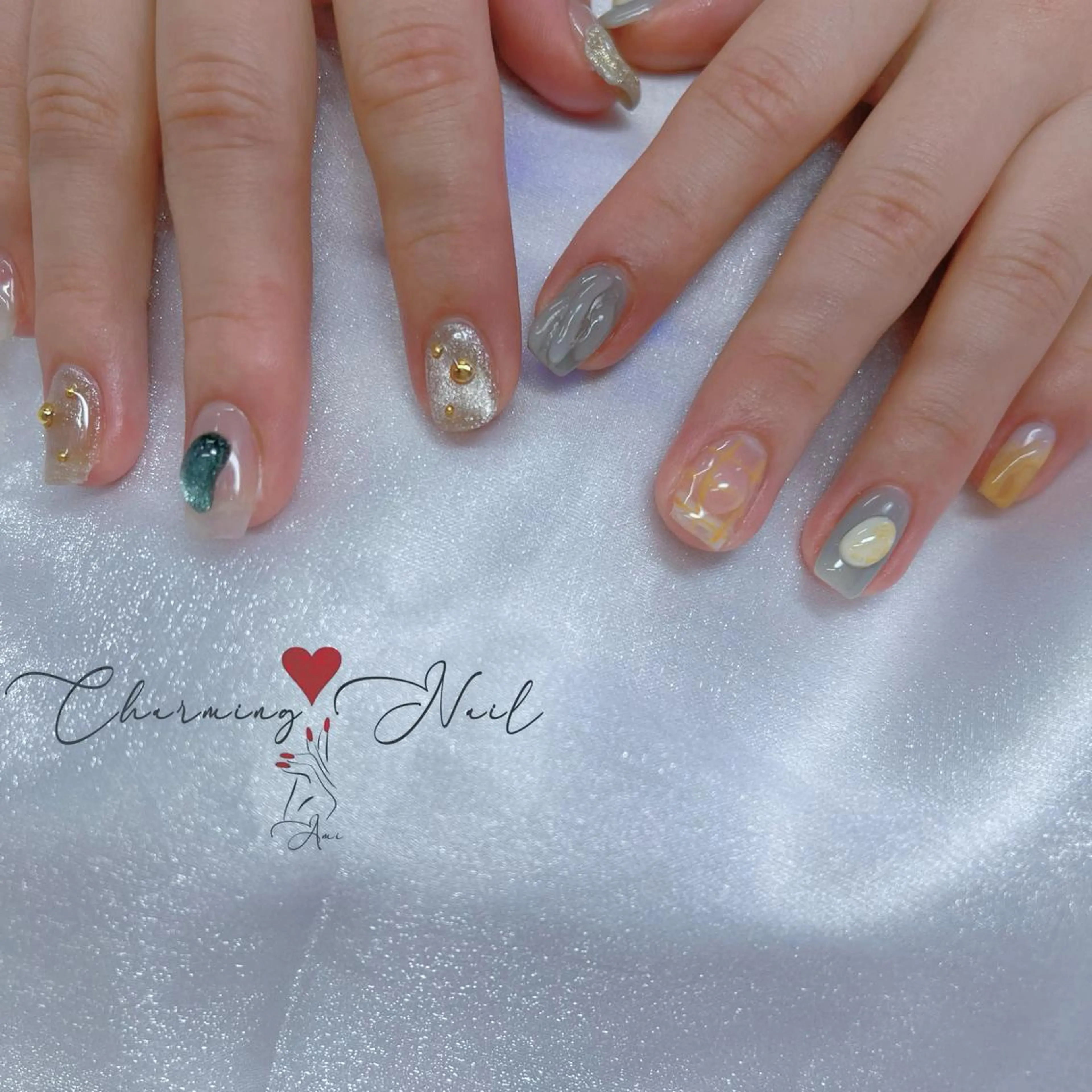 ネイル アートネイル ジェルネイル 韓国ネイル マグネットネイル 持ち込み Charming❤️Nail所属・Nailist Amiのその他イメージ