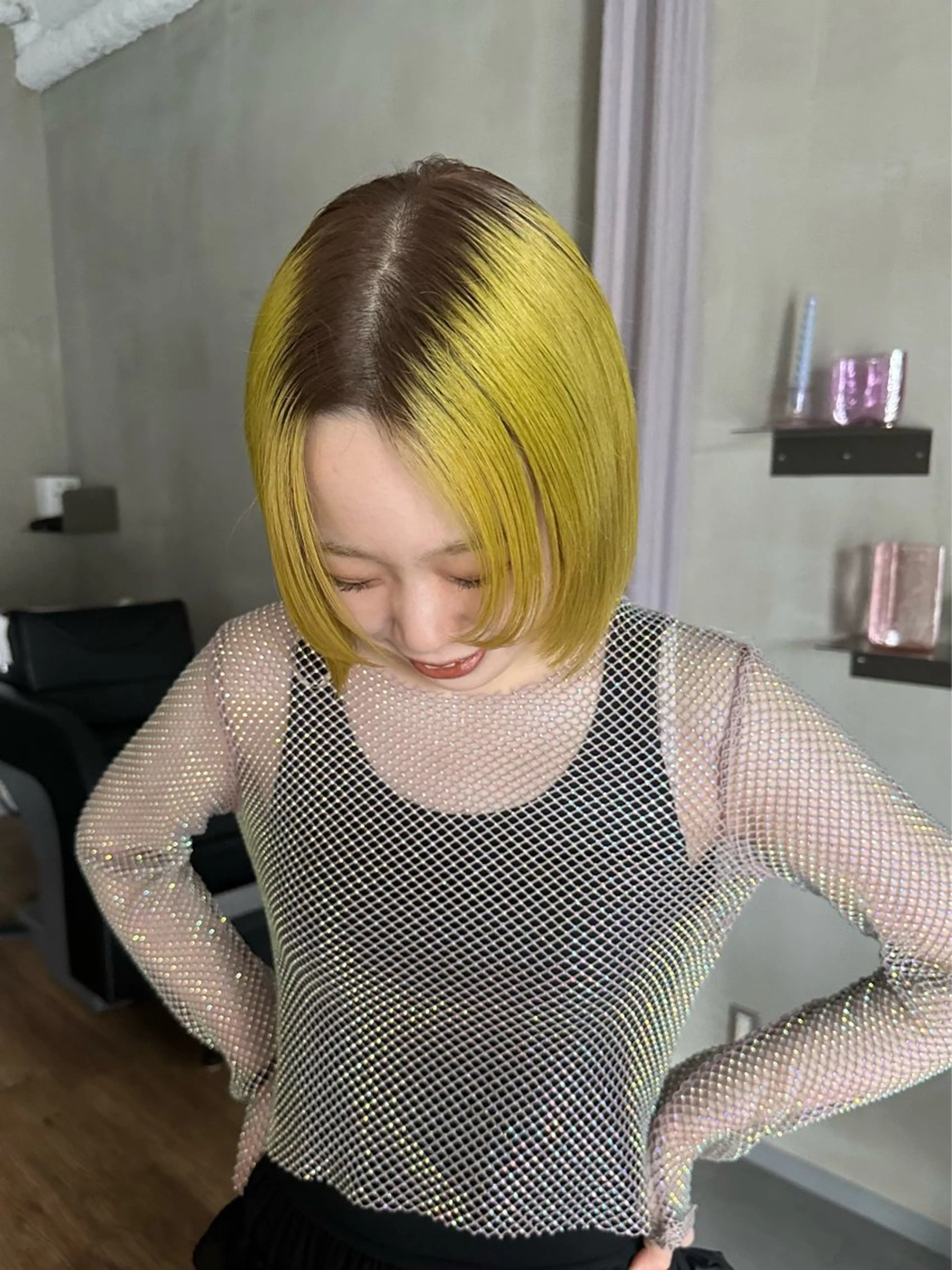 ミディアム カラー 似合わせカット カット ヘアカラー トリートメント mizuki /メンズカット募集のヘアスタイル