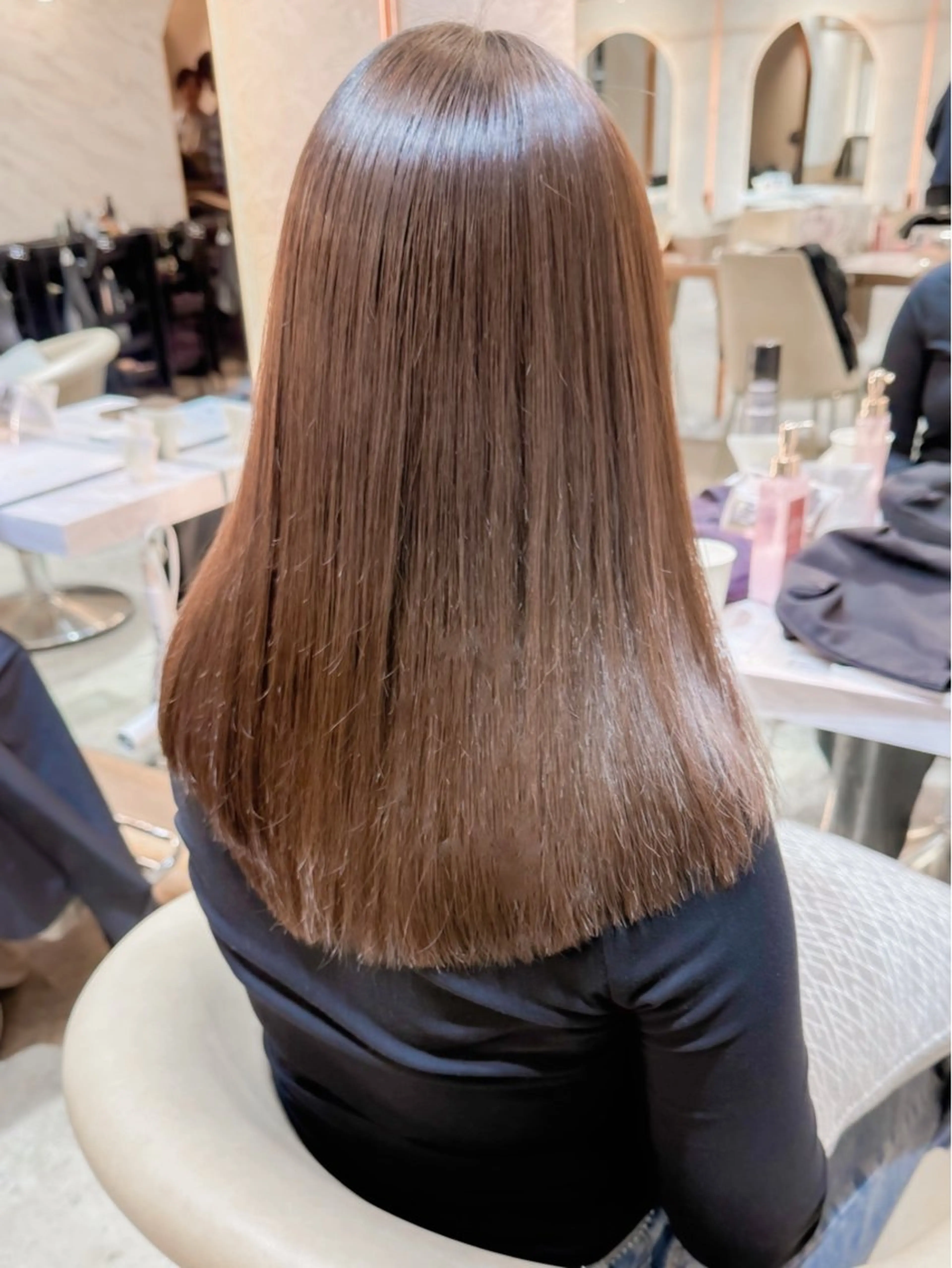 ミディアム カラー パーマ ボブ/ショート/ 縮毛矯正⚜️工藤昴のヘアスタイル