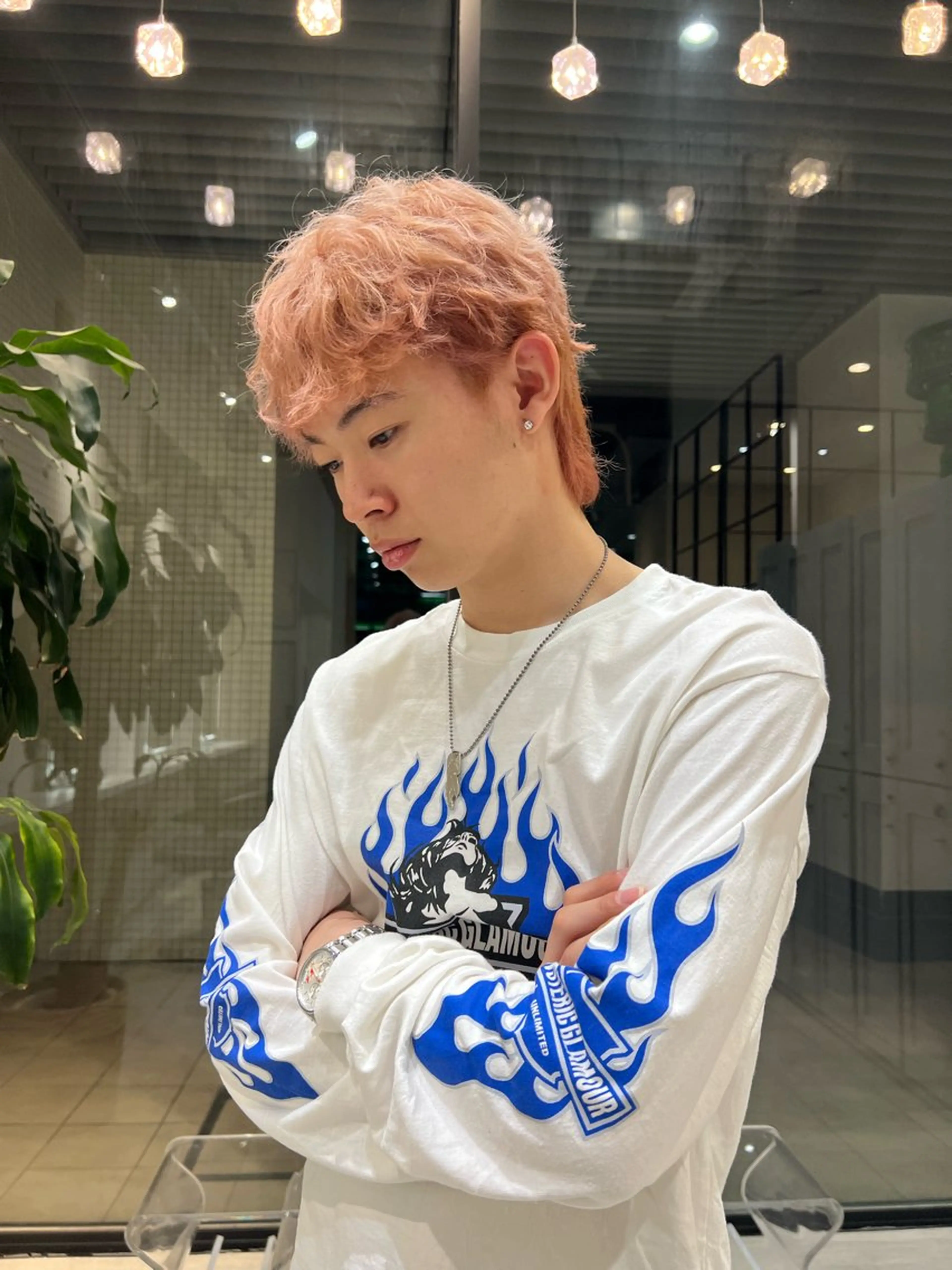 メンズ ヘアカラー llwy所属・🌺名古屋ハイトーン デザインSOLA🌺のヘアスタイル