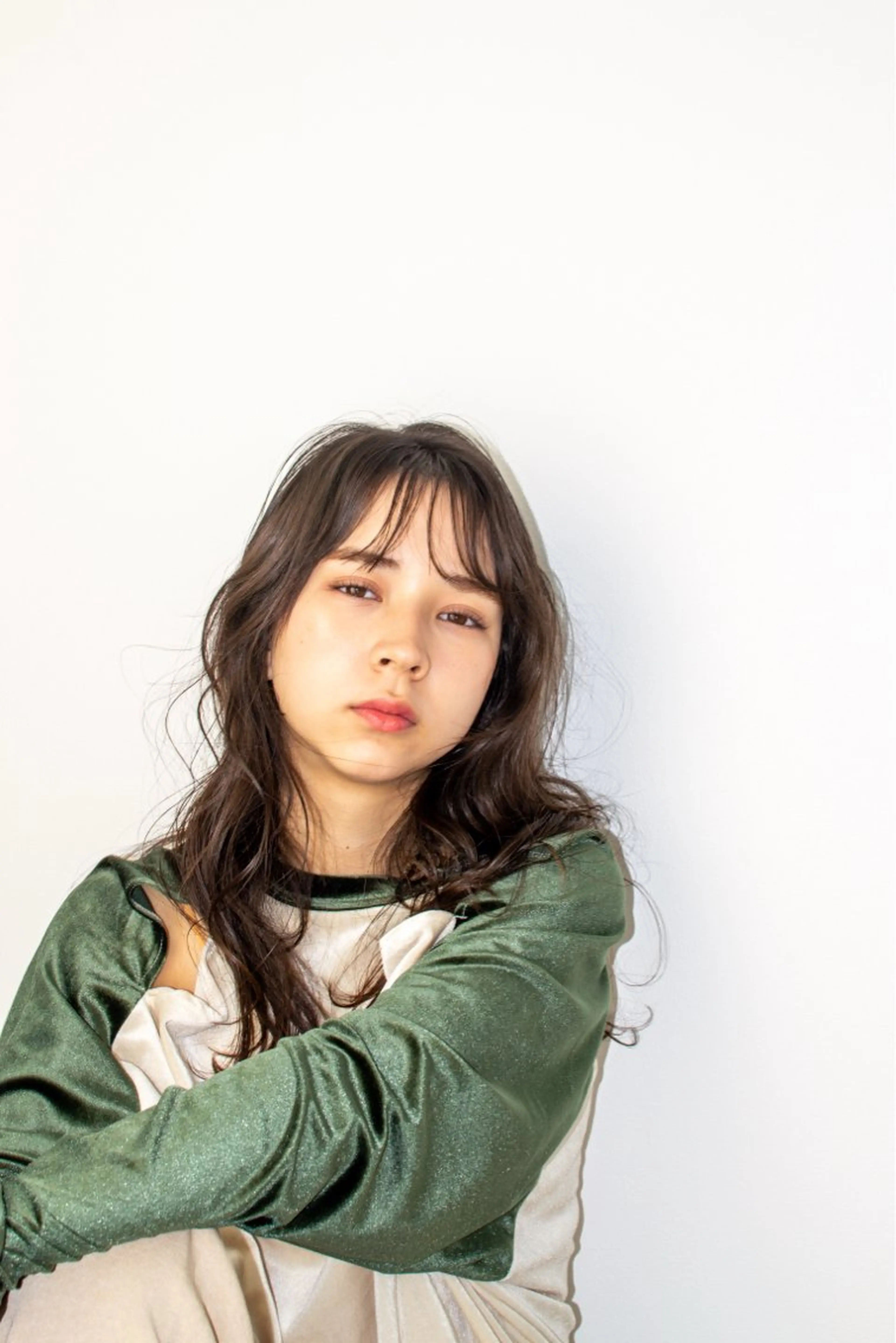 セミロング パーマ ri saのヘアスタイル