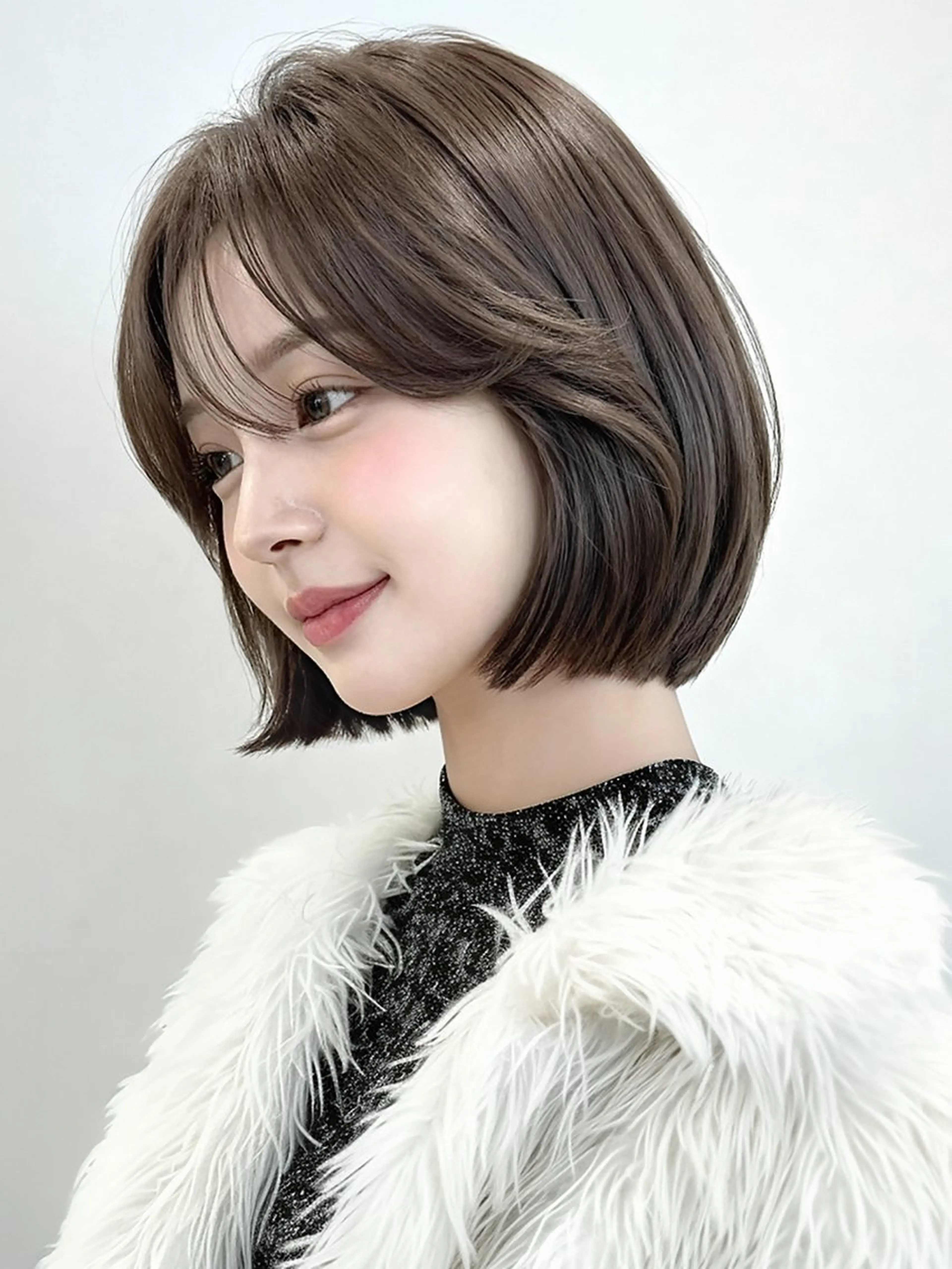 ショート カラー カット ヘアカラー トリートメント 莉乃/縮毛矯正/髪質 改善/艶カラーのヘアスタイル