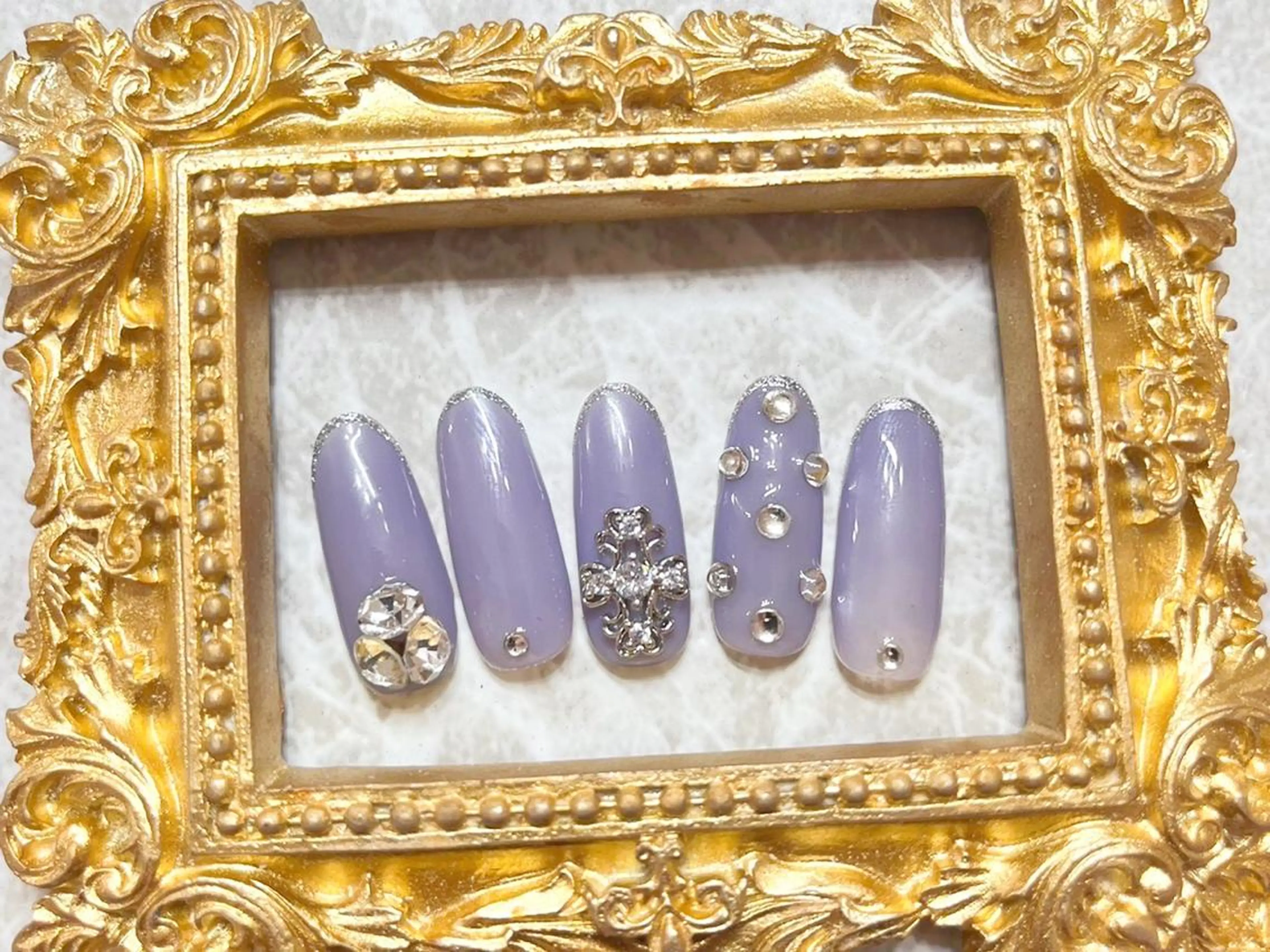 ネイル ハンドネイル マジック ミラーのネイルデザイン