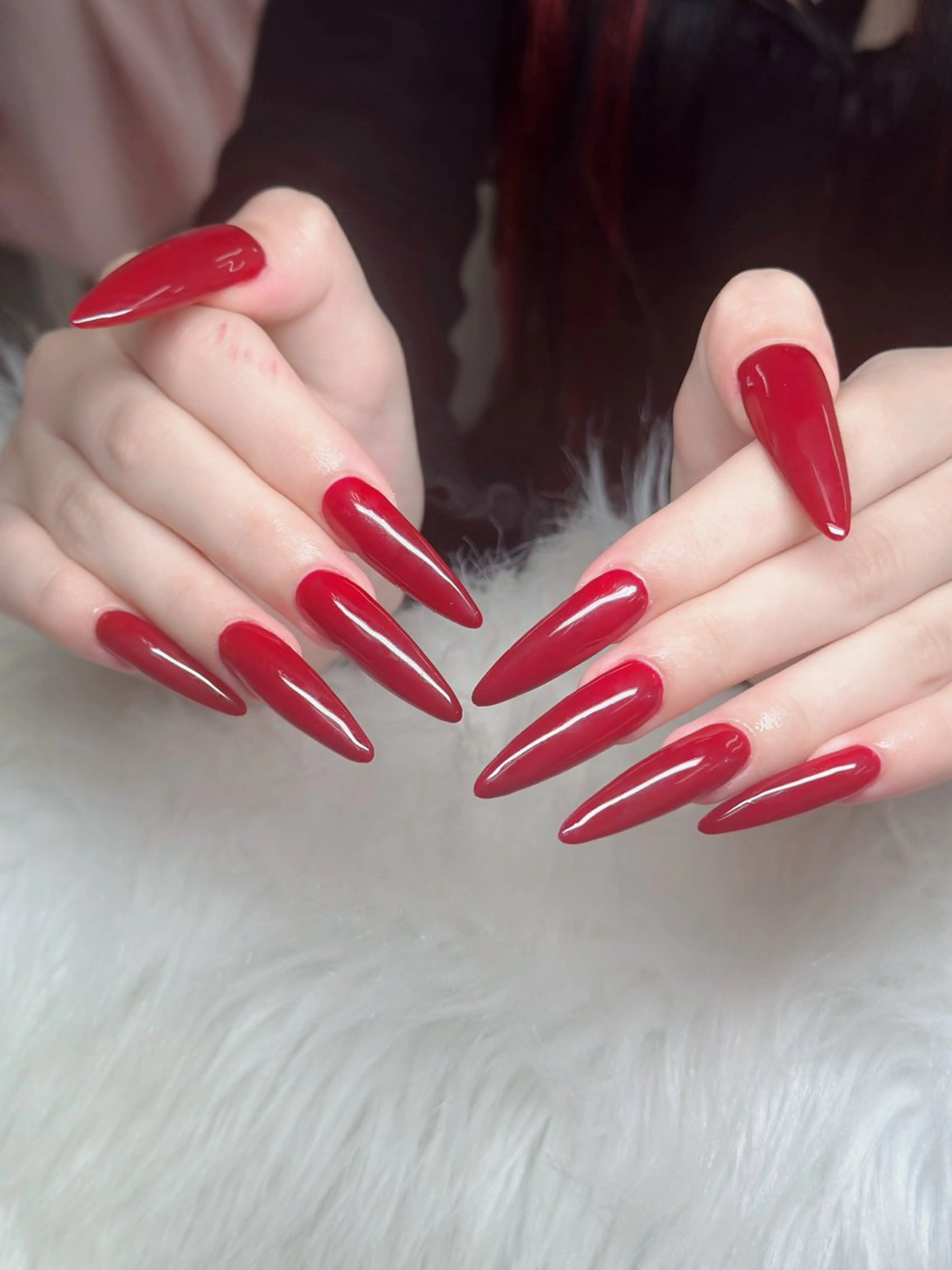 ネイル ロングネイル マグネットネイル リボン 夏ネイル スーパーロングネイル ハンドネイル Hani Nail Salonのネイルデザイン