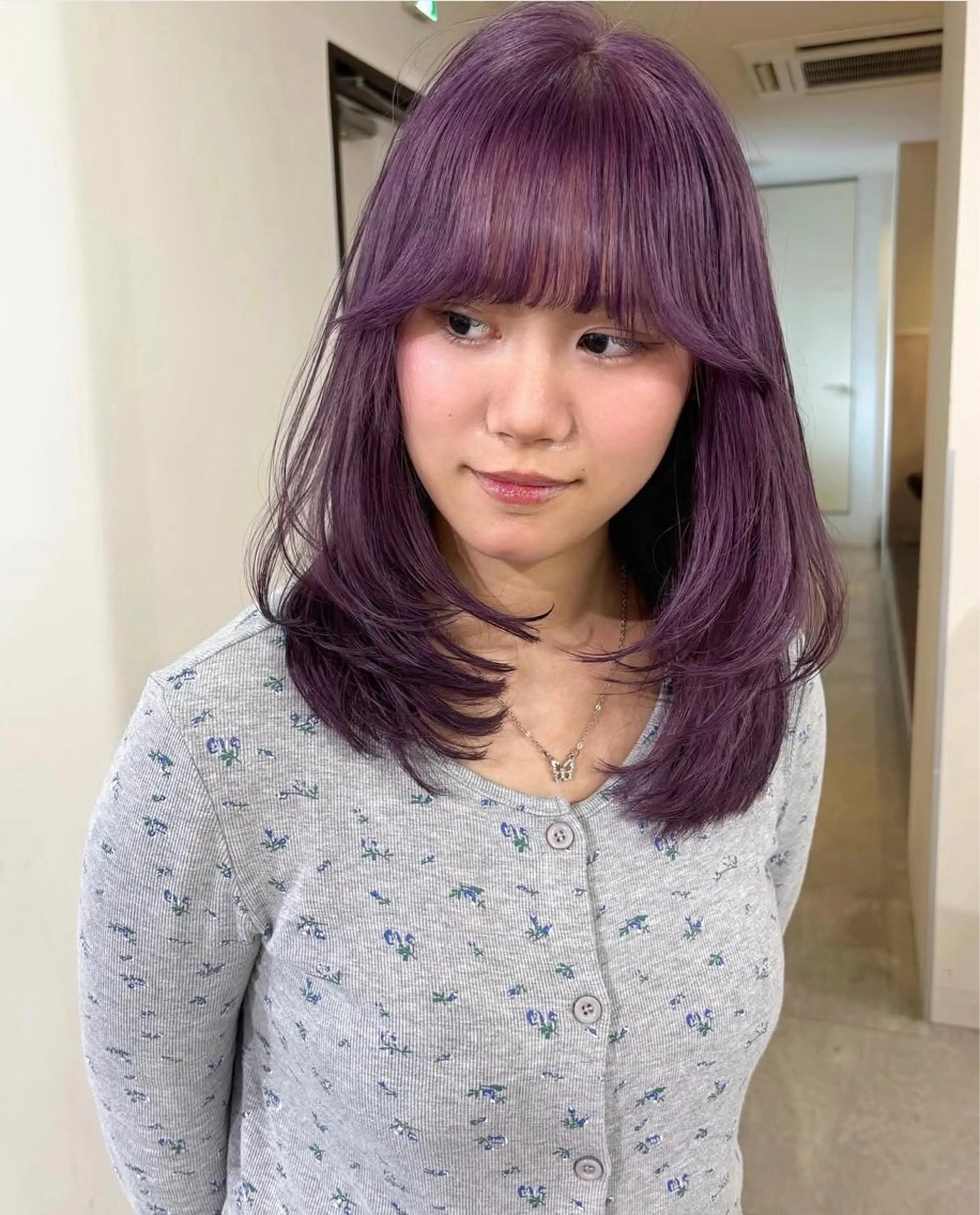 カラー ラベンダーカラー ヘアカラー niko_saga_hairmake所属・アヤカ （AYAKA）のヘアスタイル