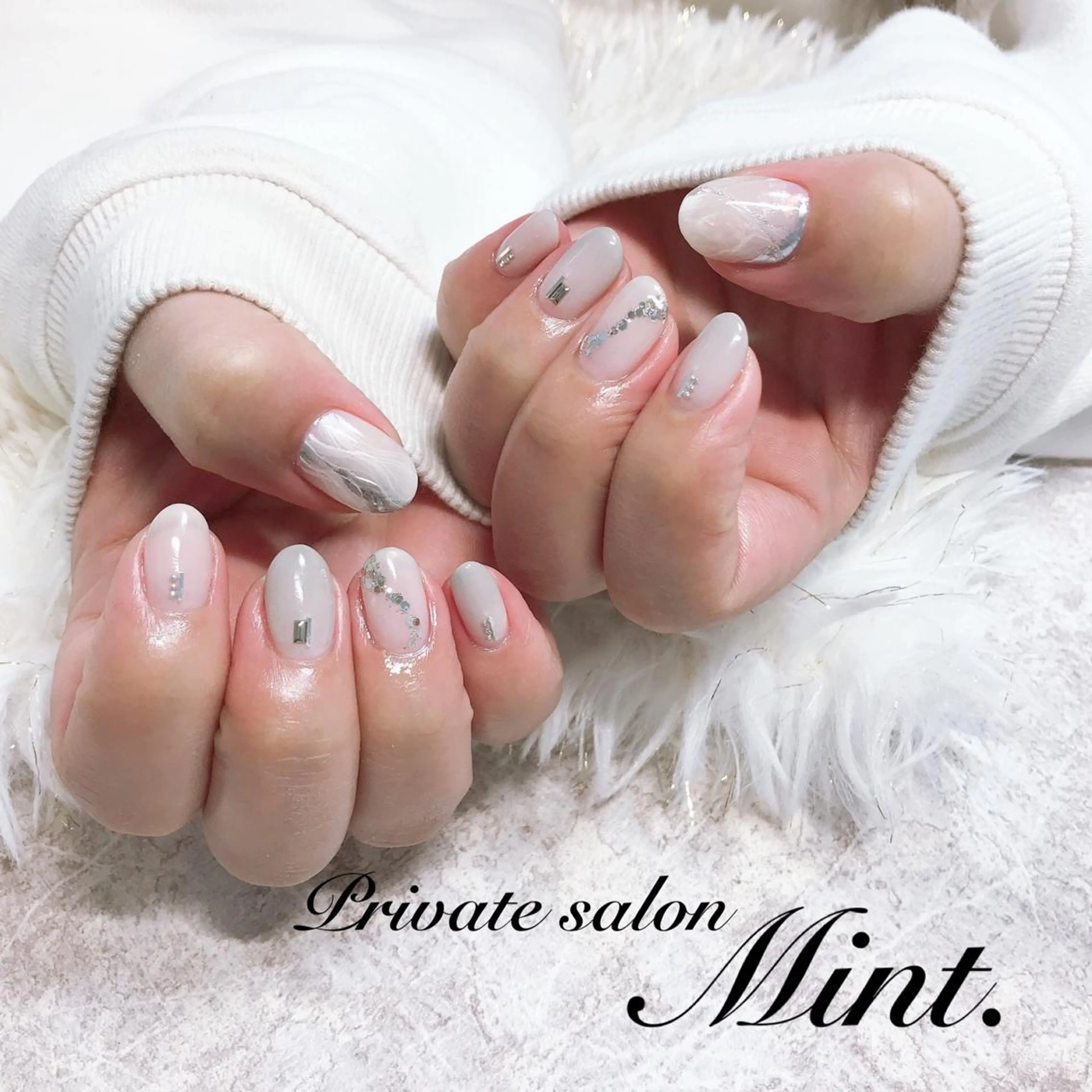 ショート ネイル ジェルネイル ハンドネイル Mint. nailのネイルデザイン