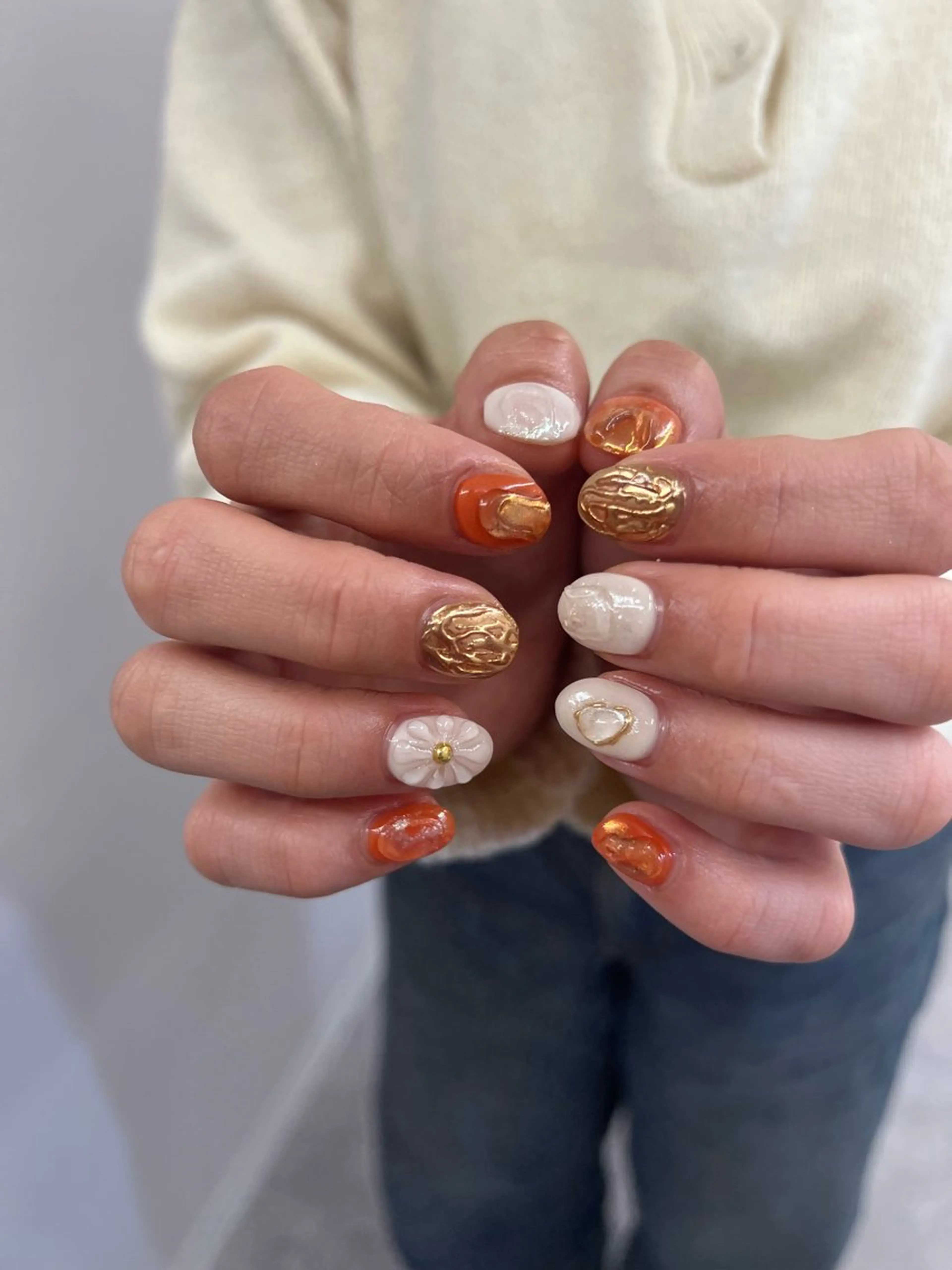 ネイル 成人式 フレンチネイル ジェルネイル マグネットネイル ニュアンスネイル ハンドネイル ハンドケア Bana_ Nailのネイルデザイン