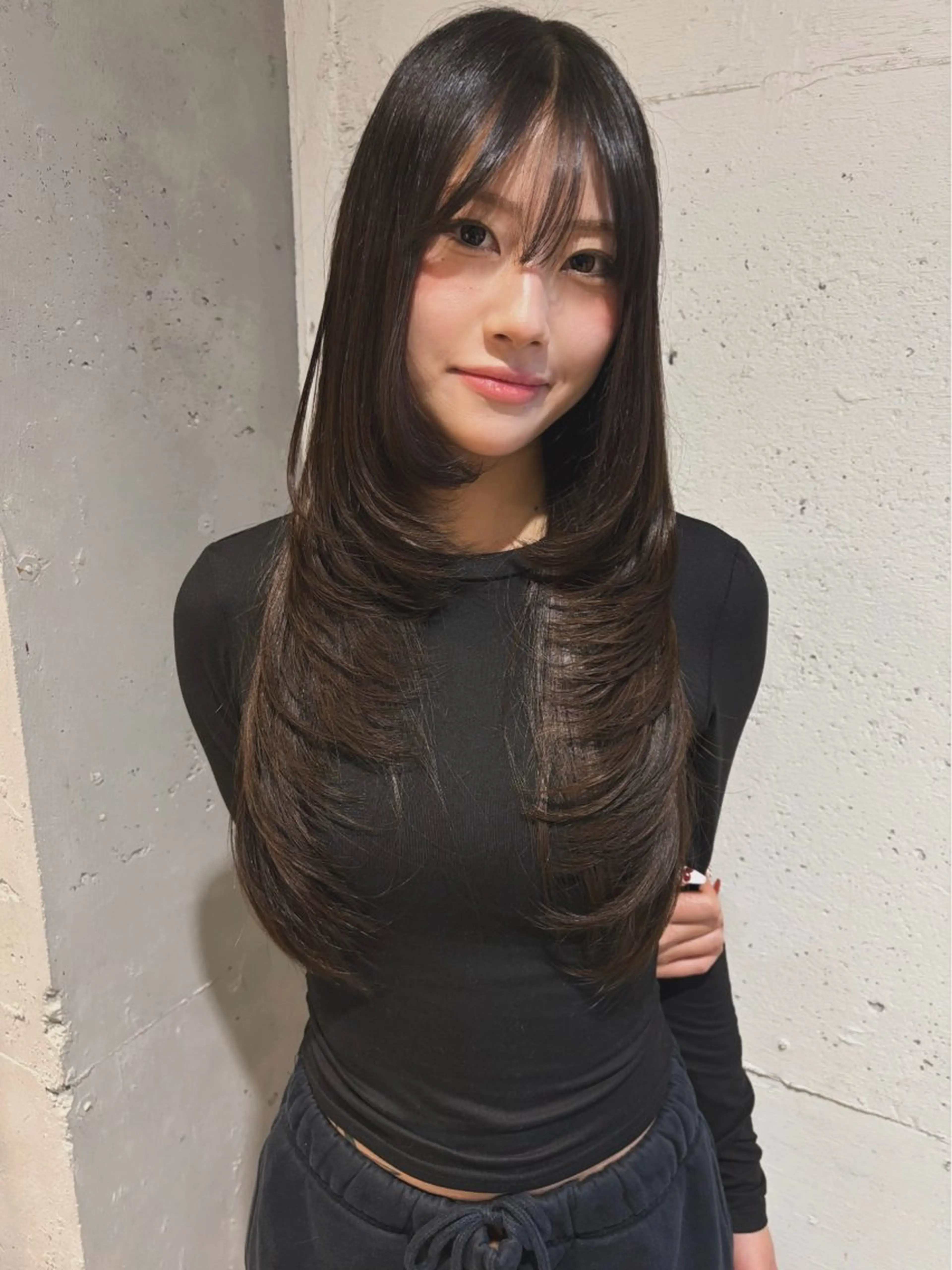 ロング カラー カット ヘアカラー トリートメント Juna✂️ レイヤー / ボブのヘアスタイル