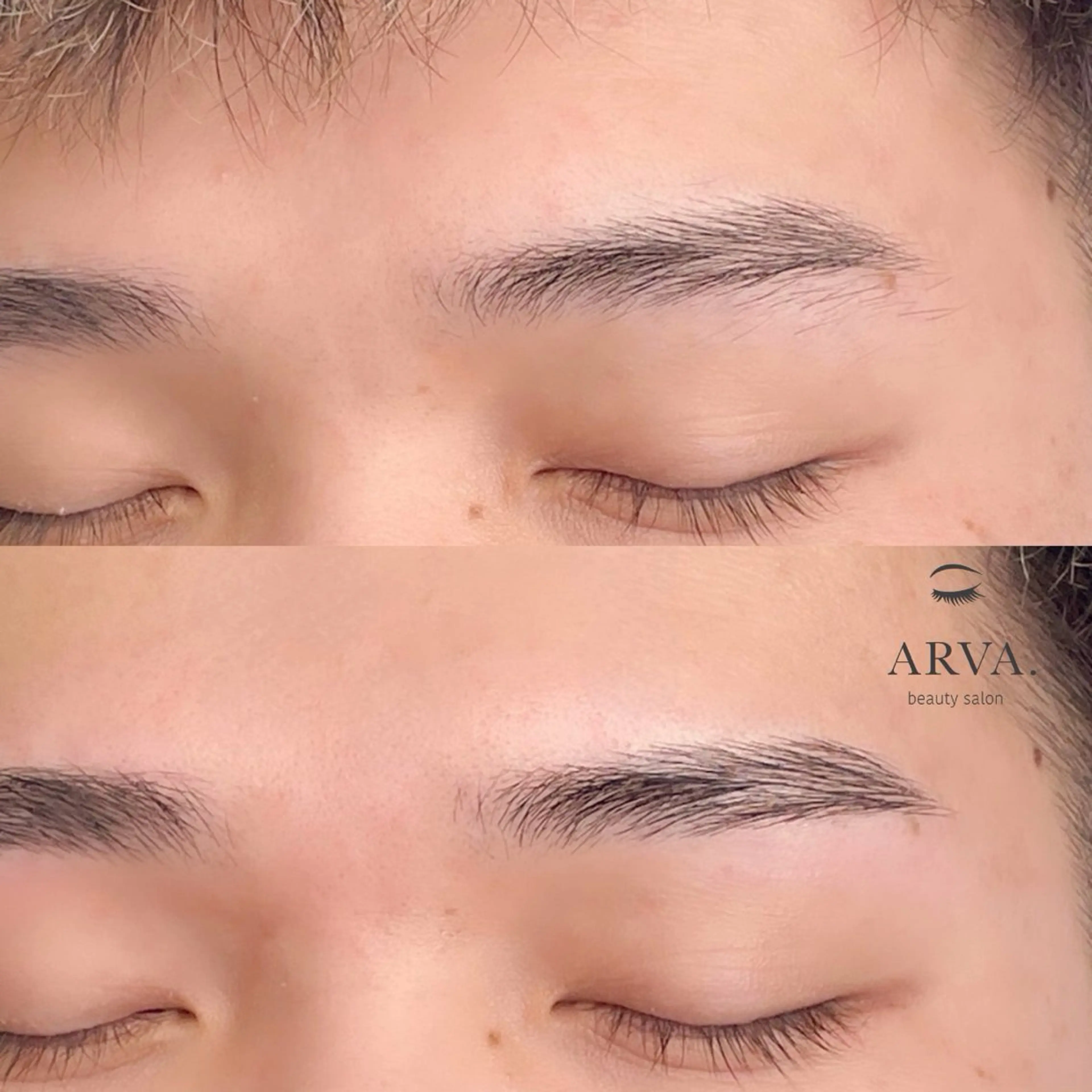 メンズ アイブロウ ワックス脱毛 Arva salonのマツエク・マツパデザイン