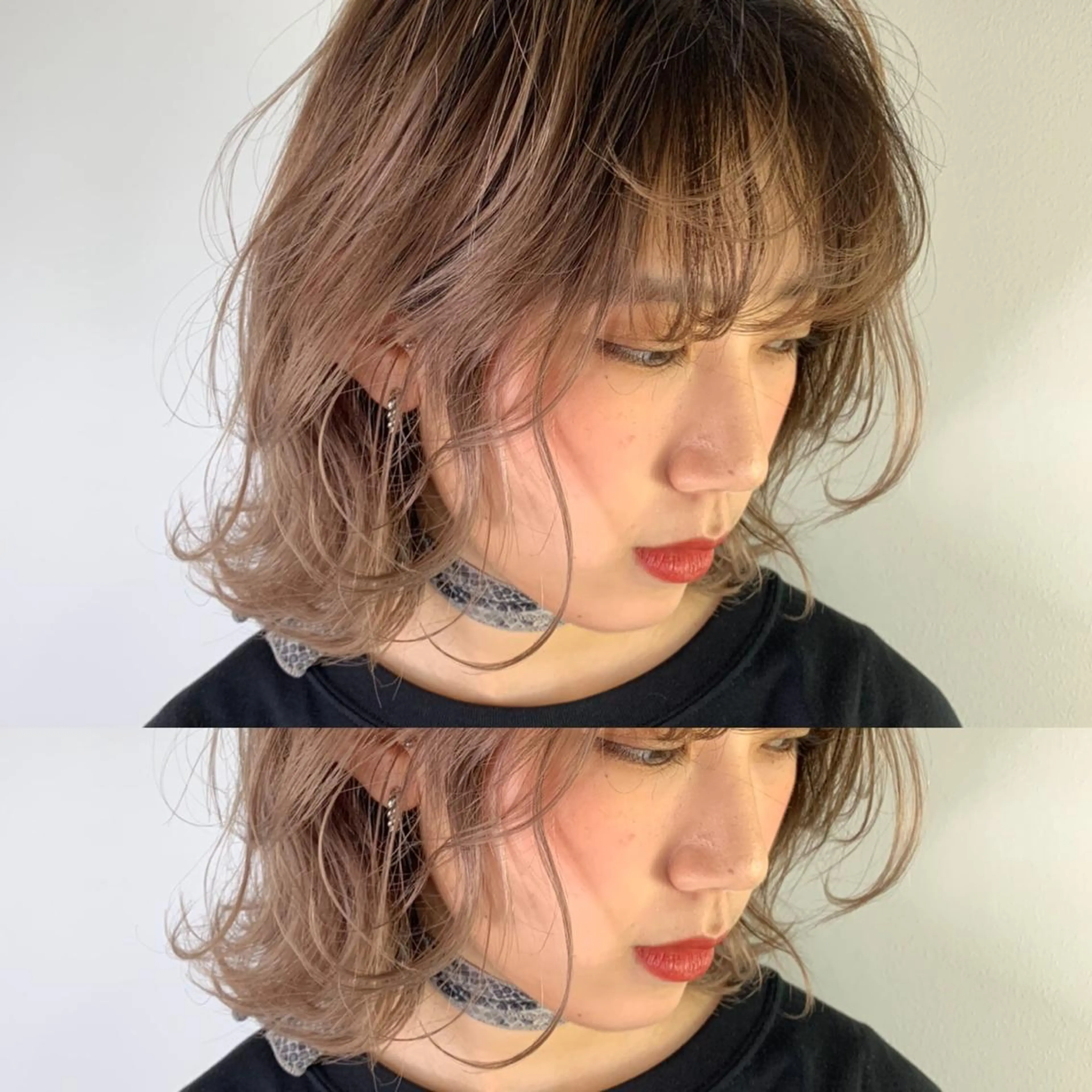 ミディアム カット ヘアカラー 【White京橋】 岸　拓斗のヘアスタイル