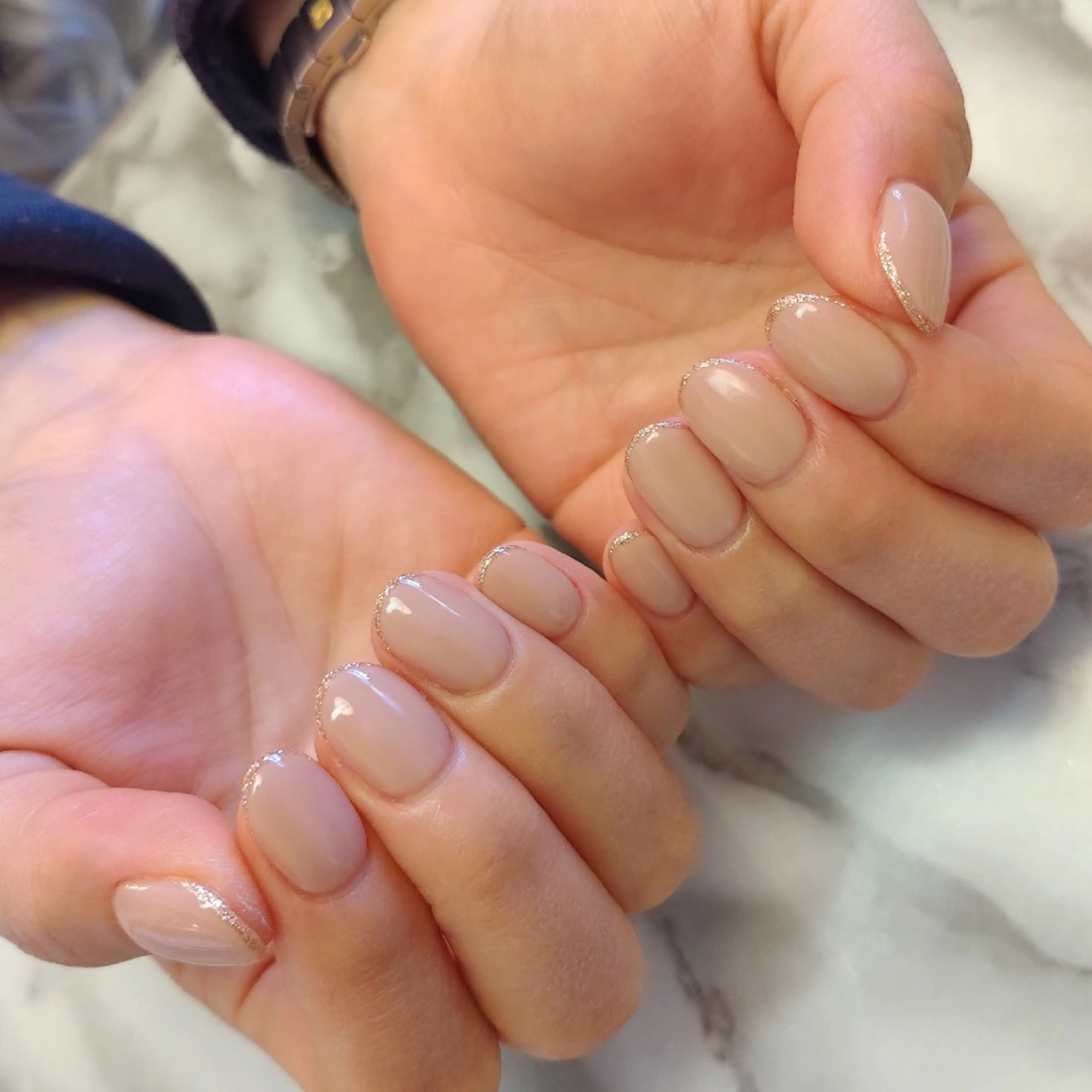 ネイル フレンチネイル ジェヌインネイル 河内のネイルデザイン