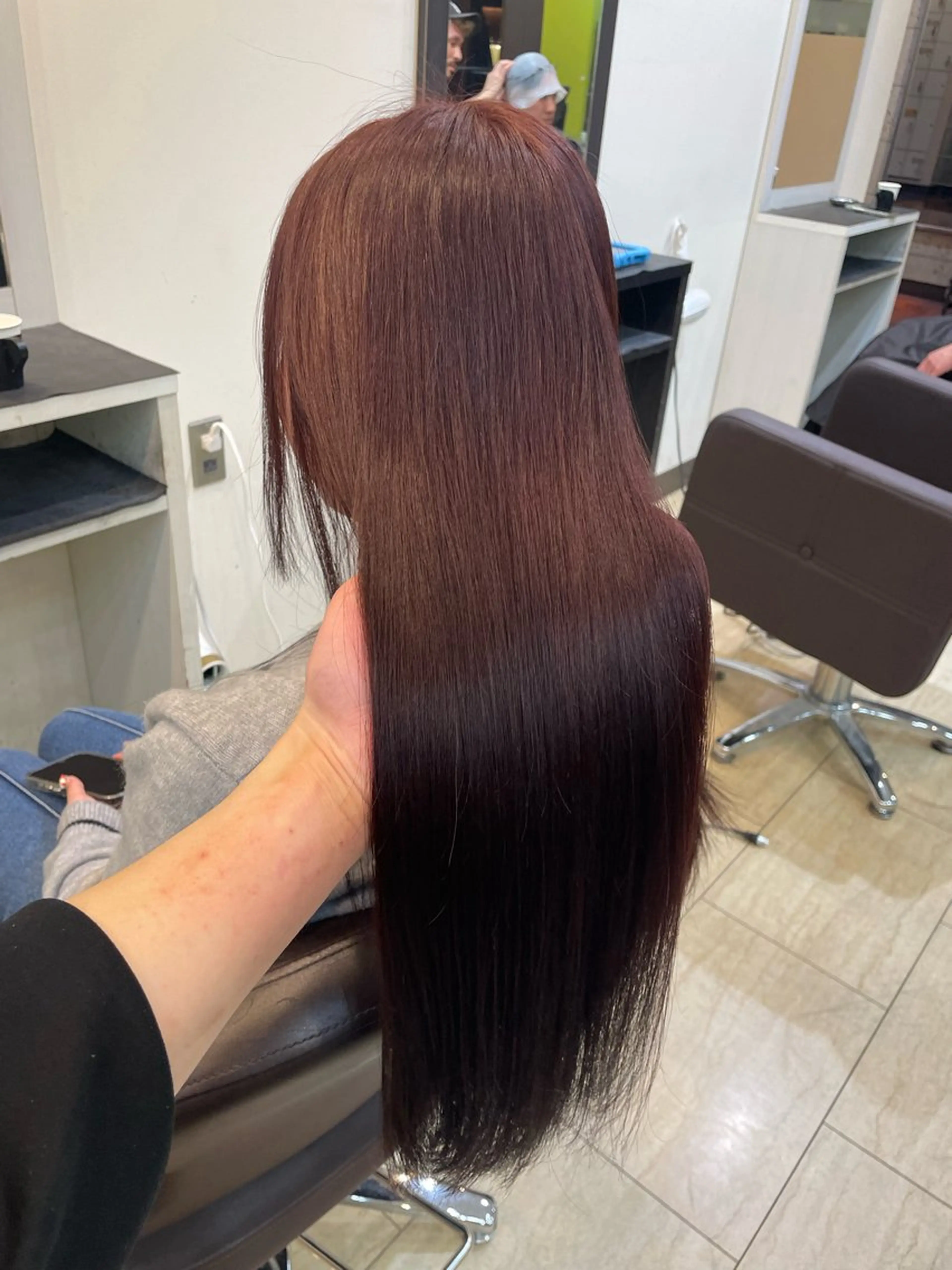 ロング ヘアカラー トリートメント 奥野碧🌈艶髪 /ダメージレスカラーのヘアスタイル