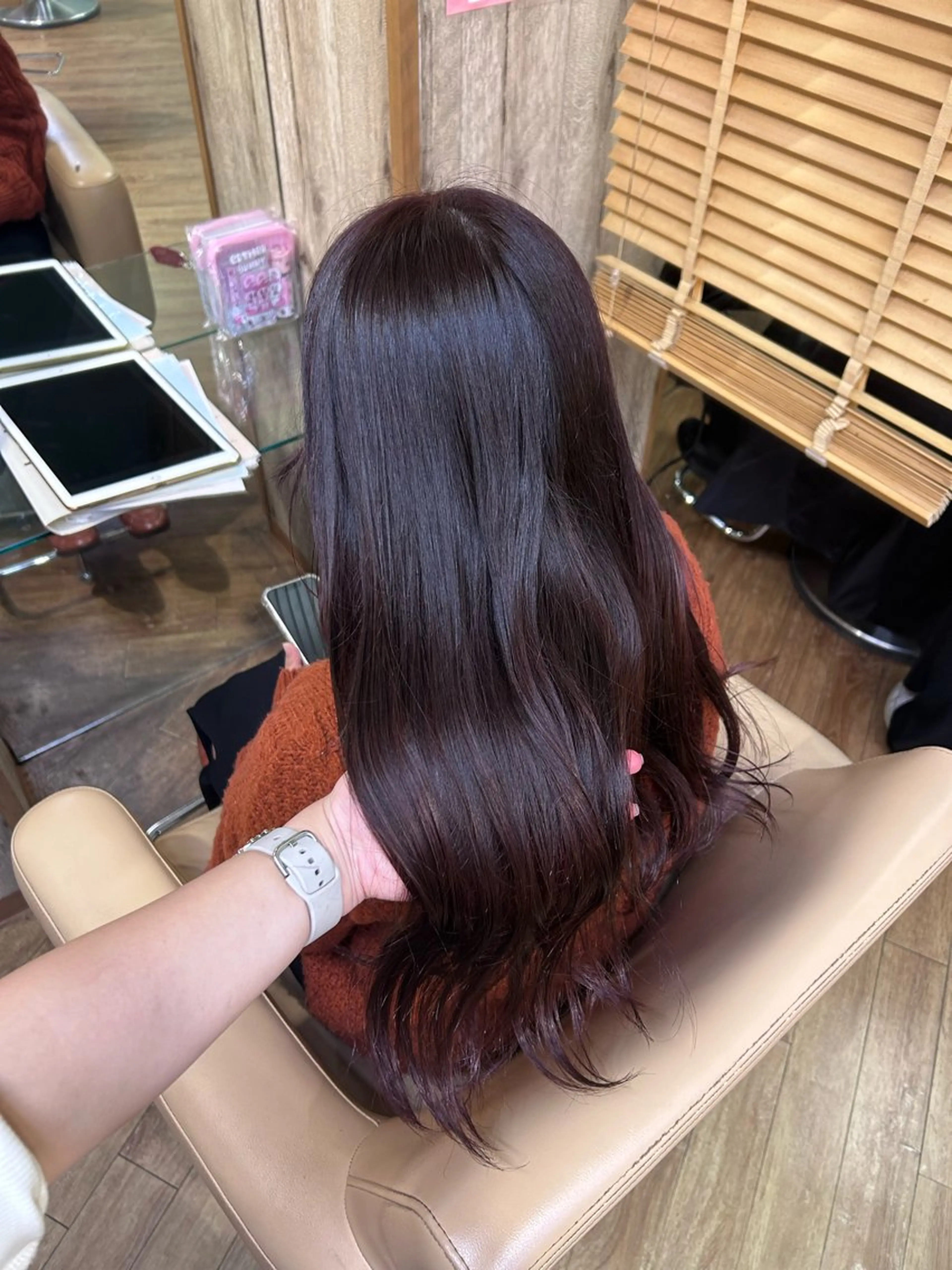 ロング カラー レッドカラー 🐰🎀艶髪特化 yuzuka🎀🐰のヘアスタイル