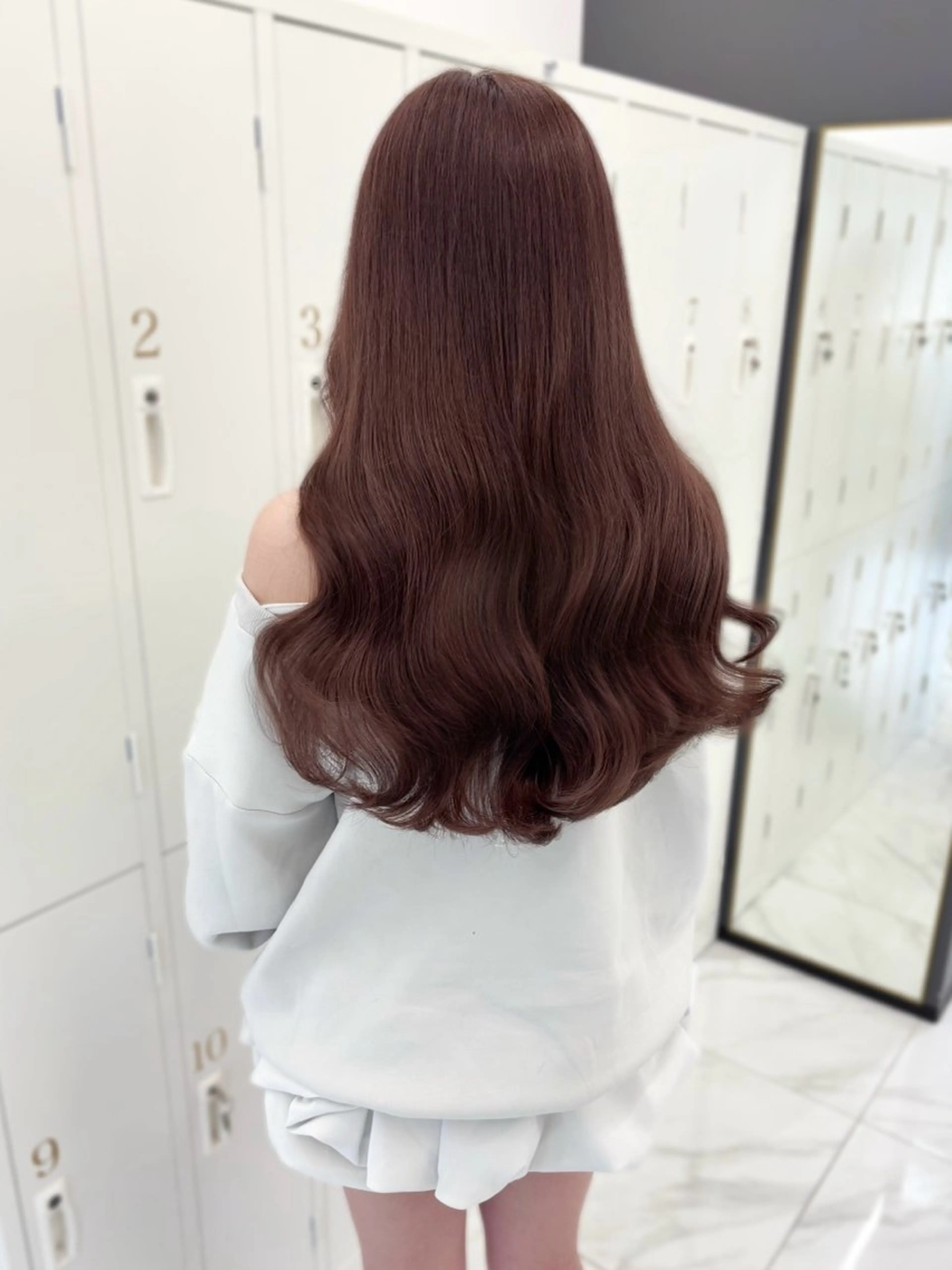 ロング カラー ベージュカラー ラベンダーカラー ラベンダーベージュ 髪質改善 トリートメント ヘアカラー トリートメント 盛れる顔周り🤍渋谷 Risa🎀のヘアスタイル