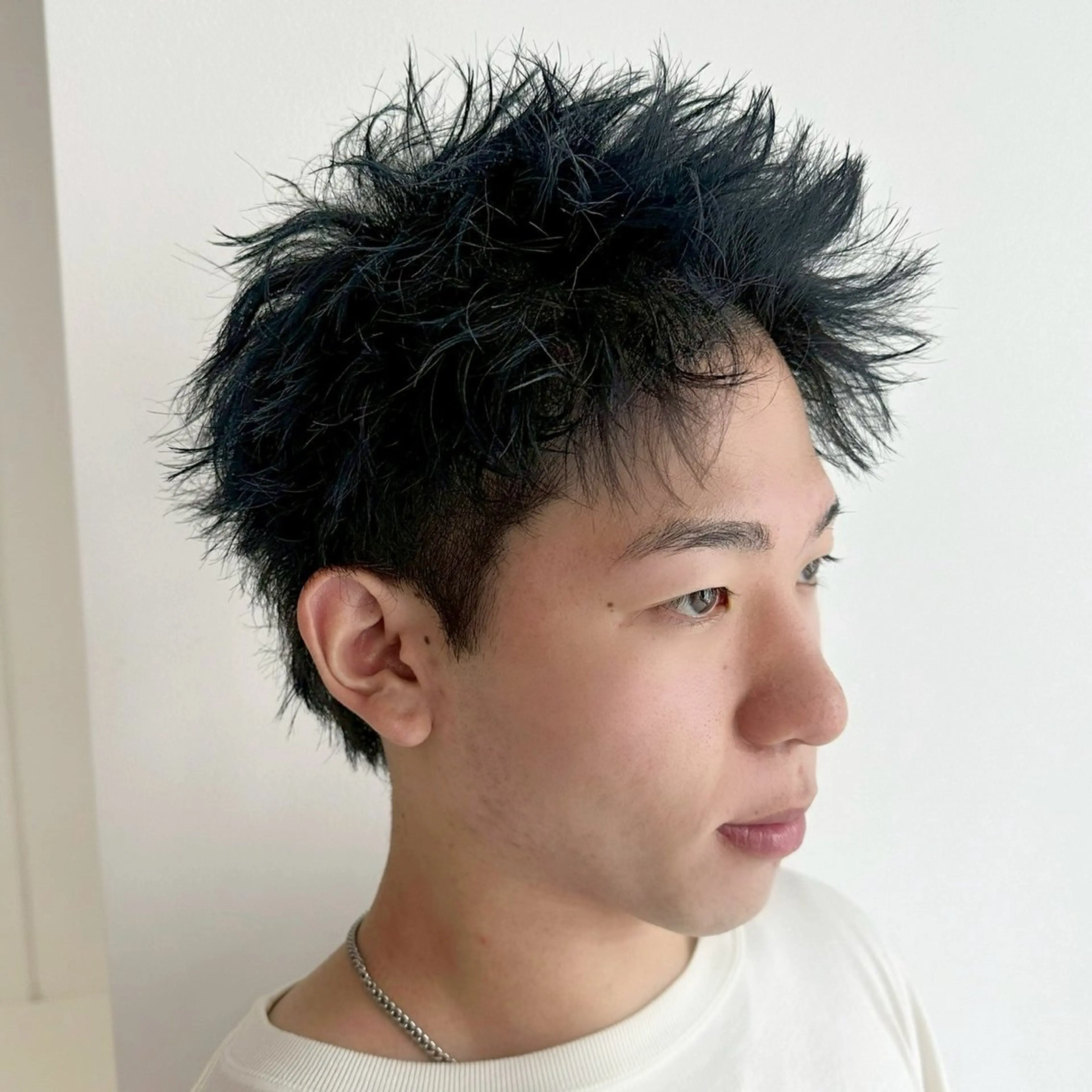 メンズ スパイキーショート メンズ専門/パーマ 特化/栄/北出瑞貴のヘアスタイル